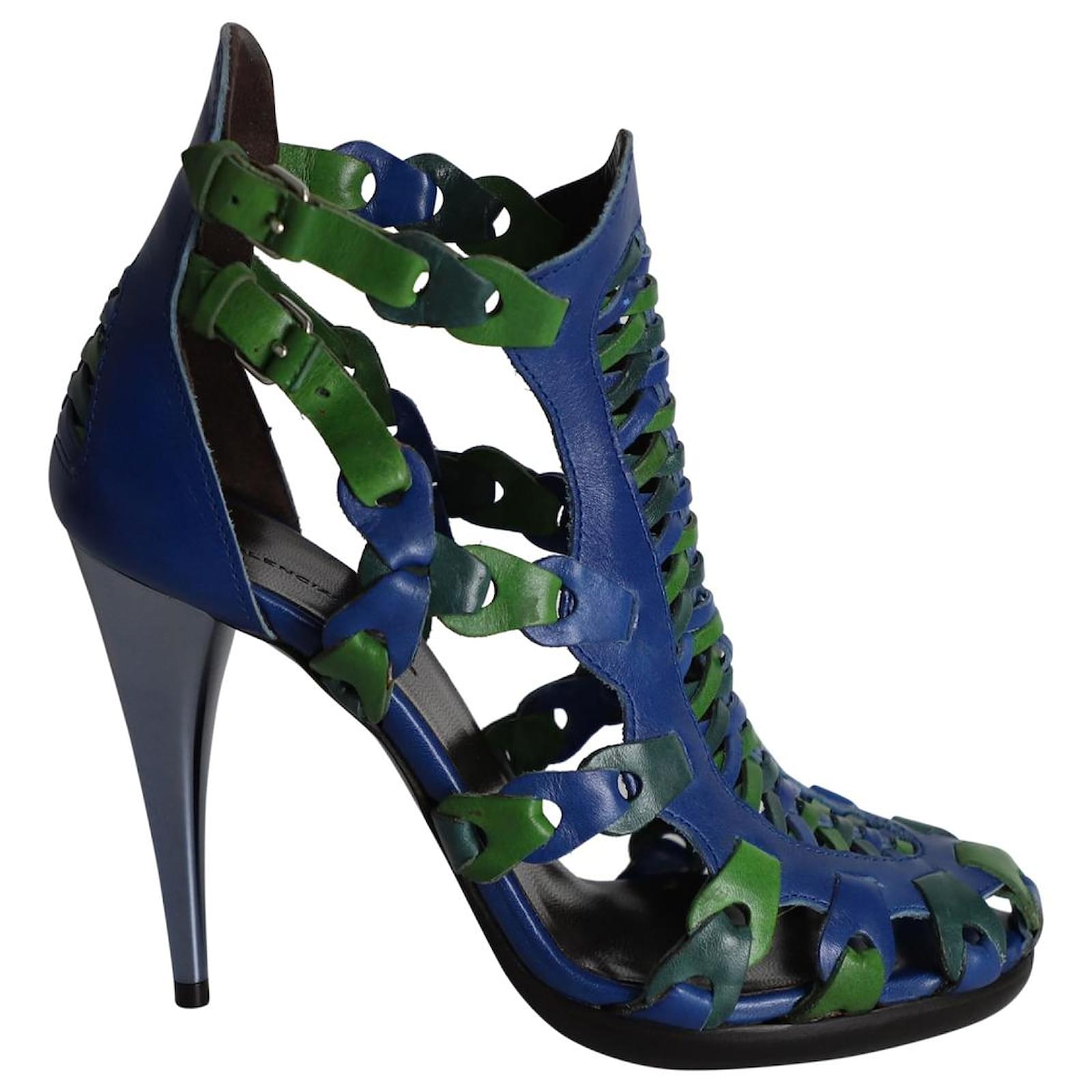 Balenciaga green heels online