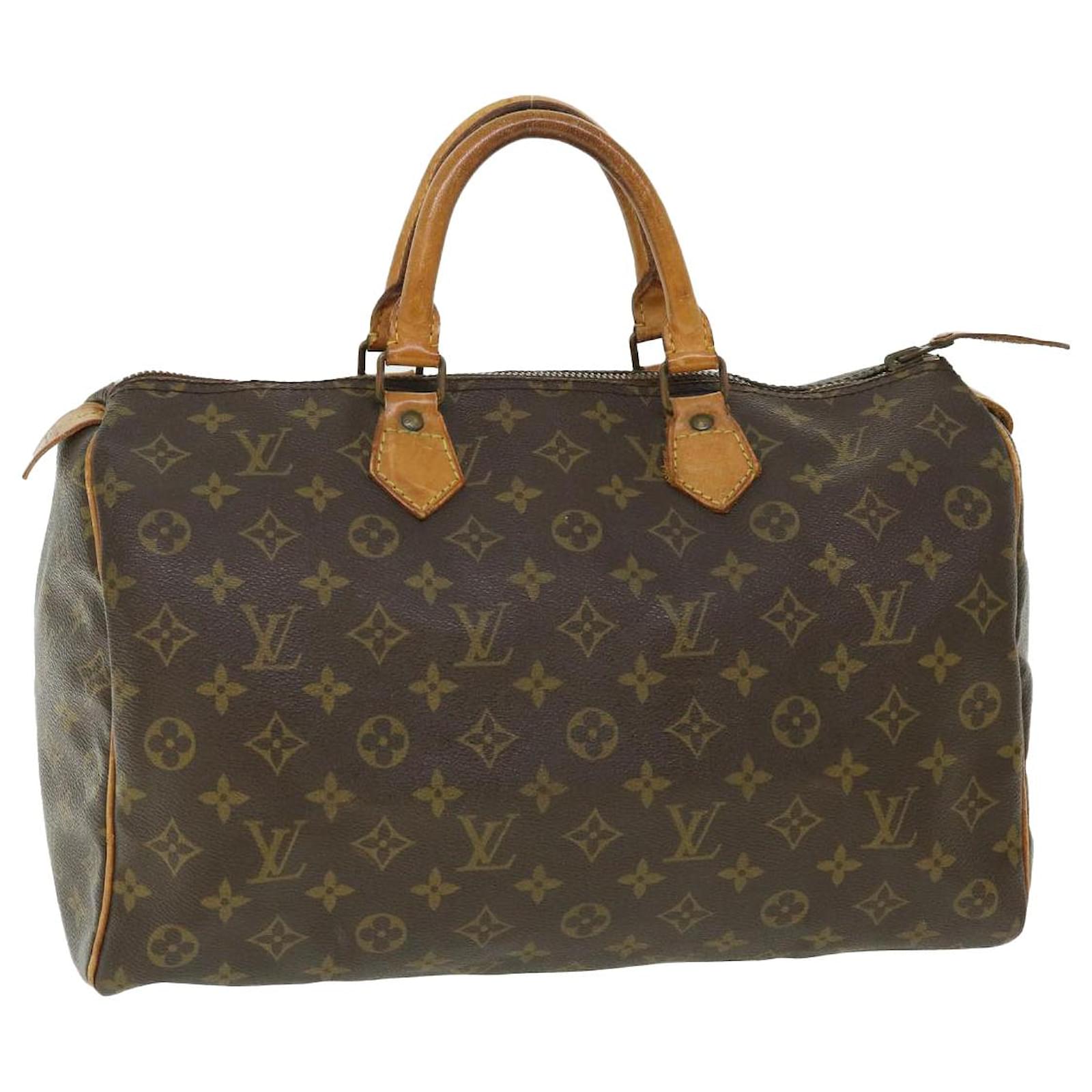 LOUIS VUITTON Monogram Speedy 35 Hand Bag M41524 LV Auth im405