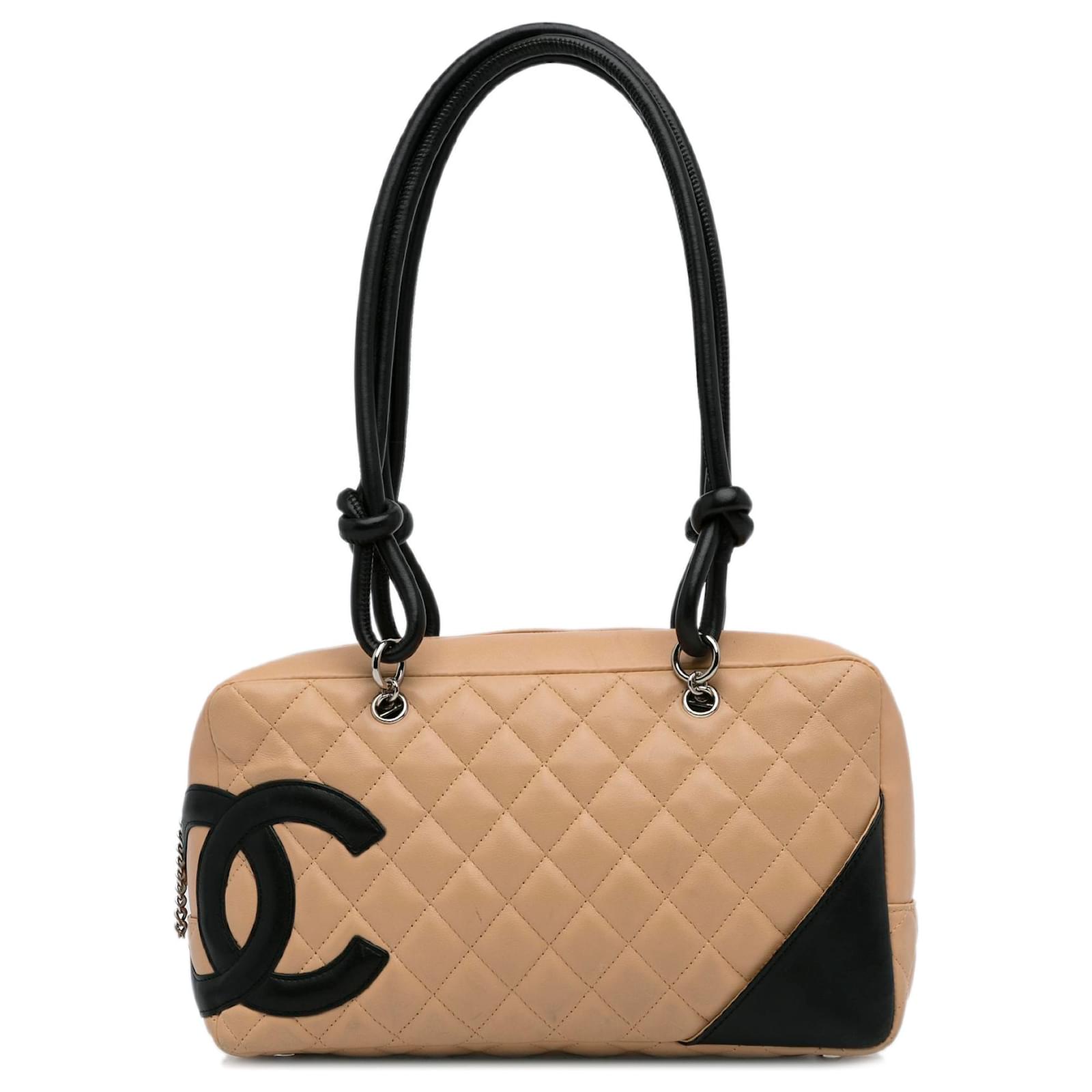 Chanel Brown Cambon Ligne Shoulder Bag Beige Leather ref.1054994 - Joli  Closet