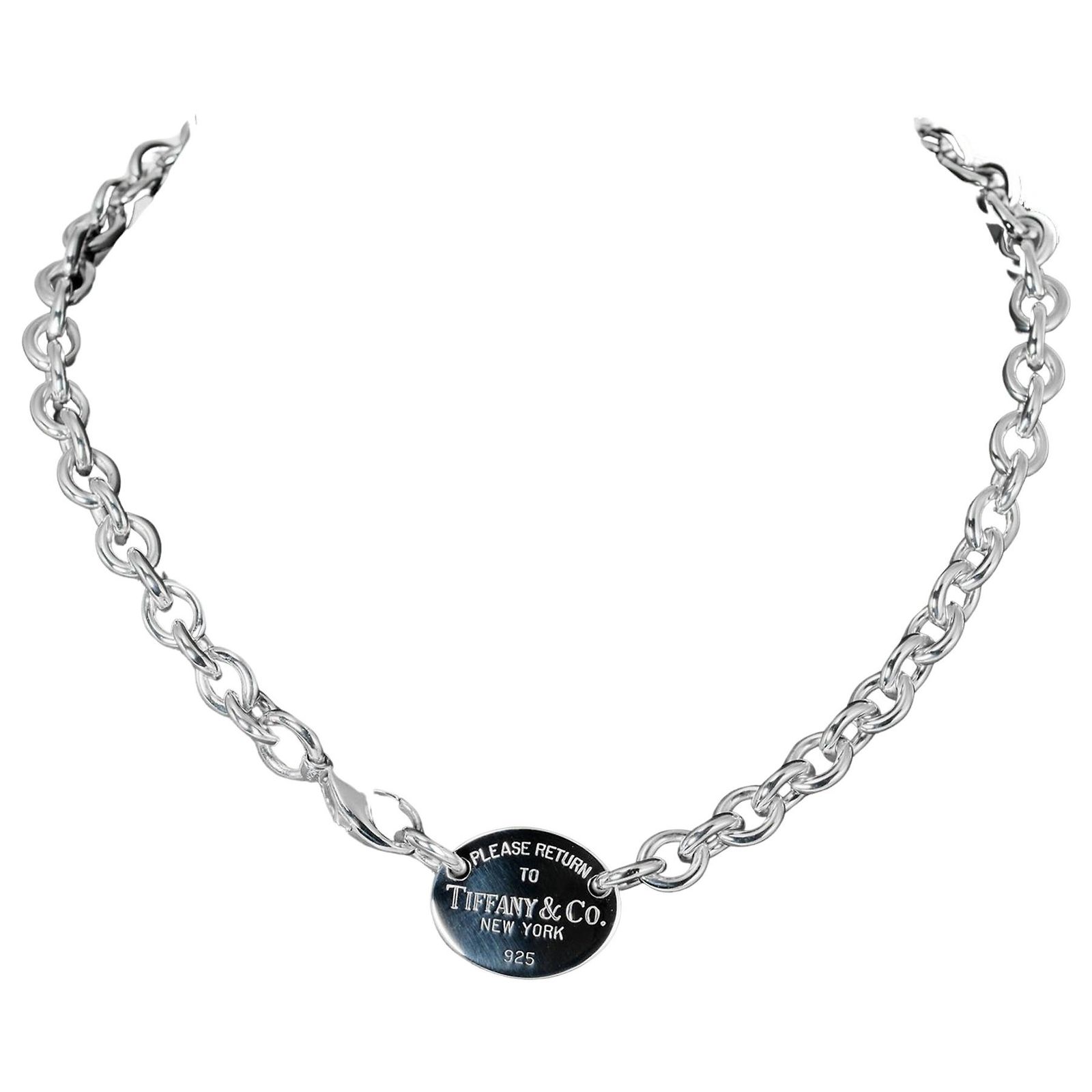 Tiffany & Co Return to Oval Silvery Silver ref.1055231 - Joli Closet