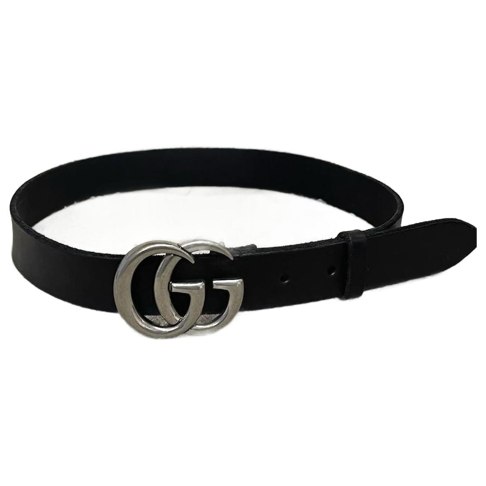 GUCCI Belts T.cm 75 leather Black ref.1056033 - Joli Closet