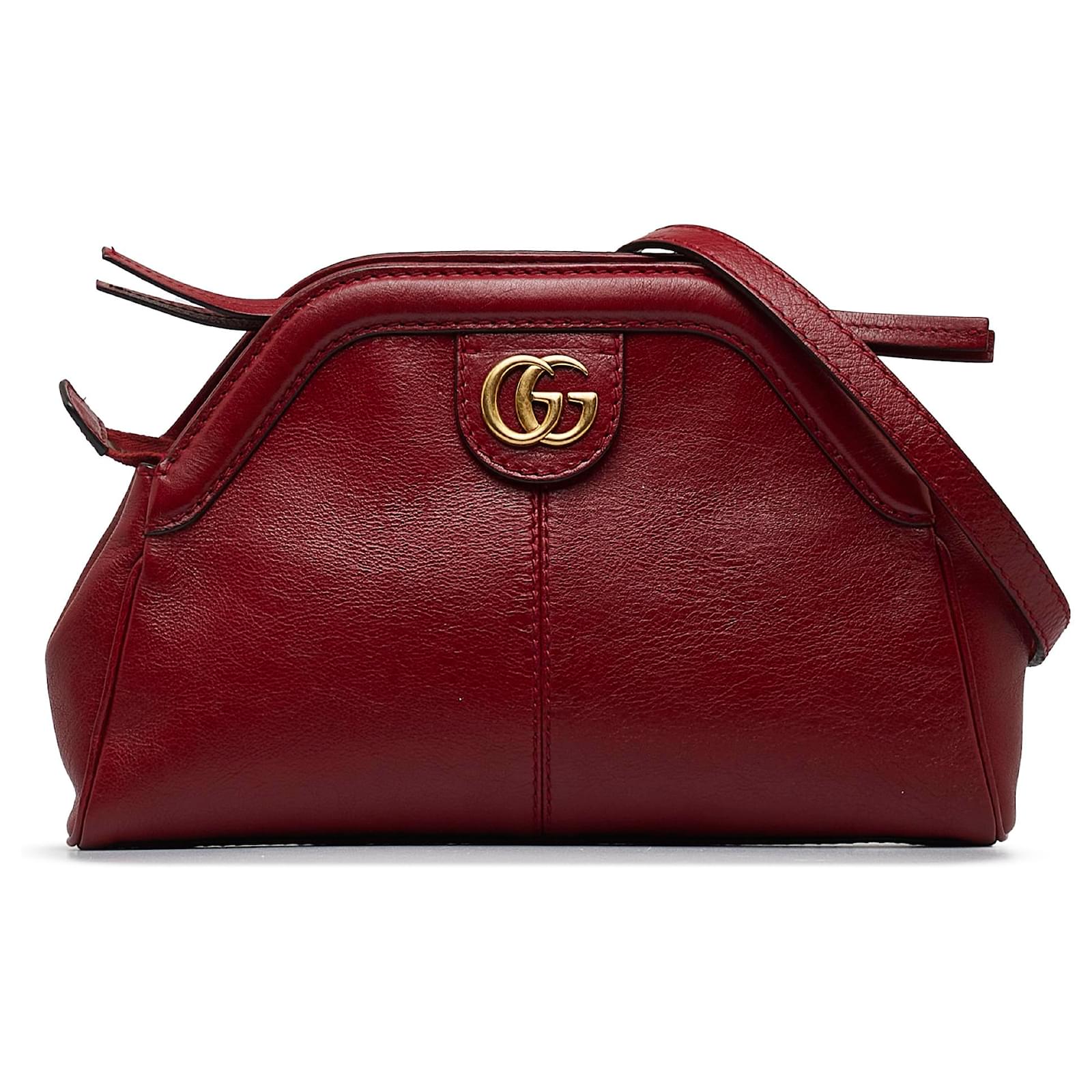 GUCCI GUCCI GG Marmont Mini Chain Shoulder Bag 546581 leather Red Used  Women GHW 546581｜Product Code：2101217044547｜BRAND OFF Online Store