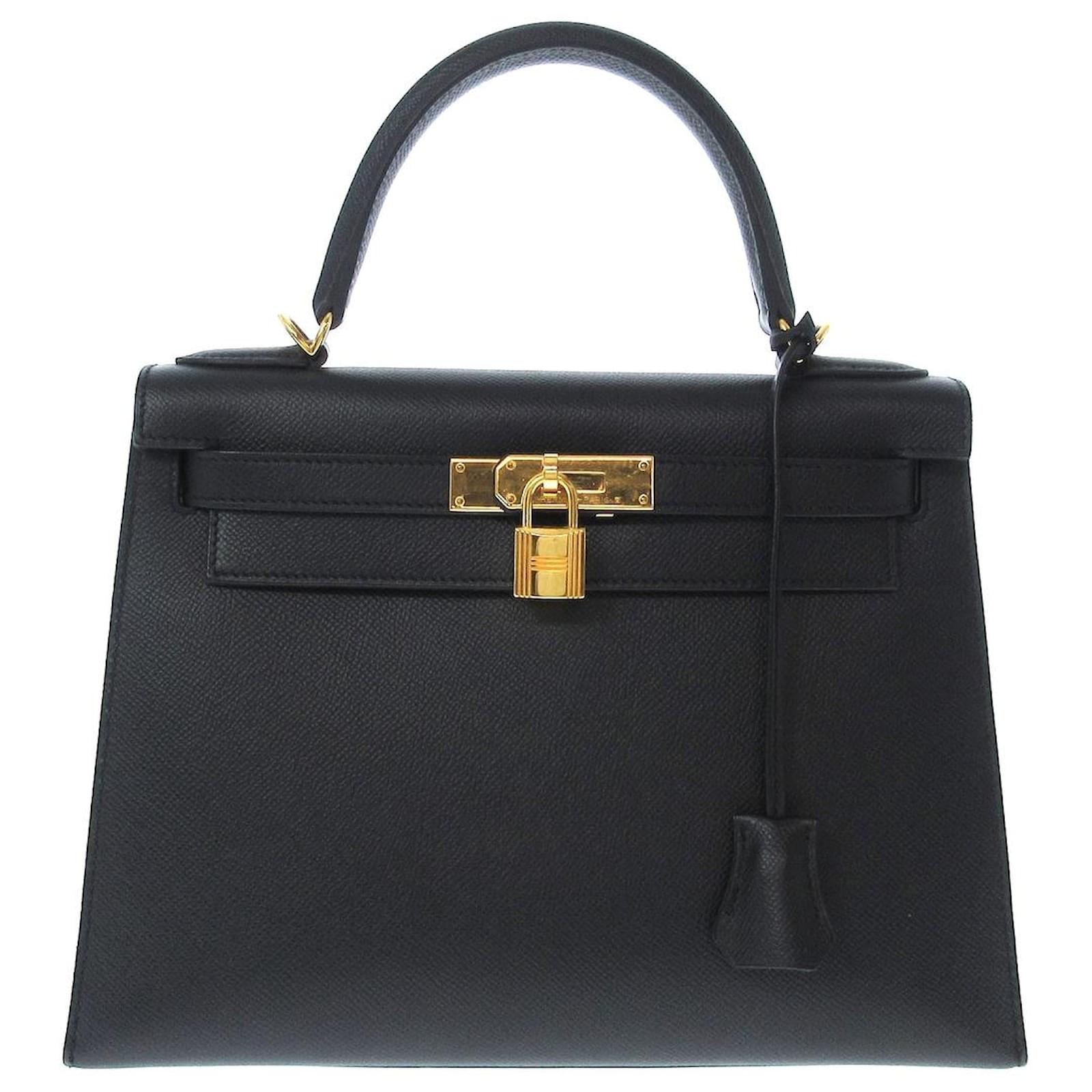 Hermès hermes kelly 28 Black Leather ref.1056257 Joli Closet