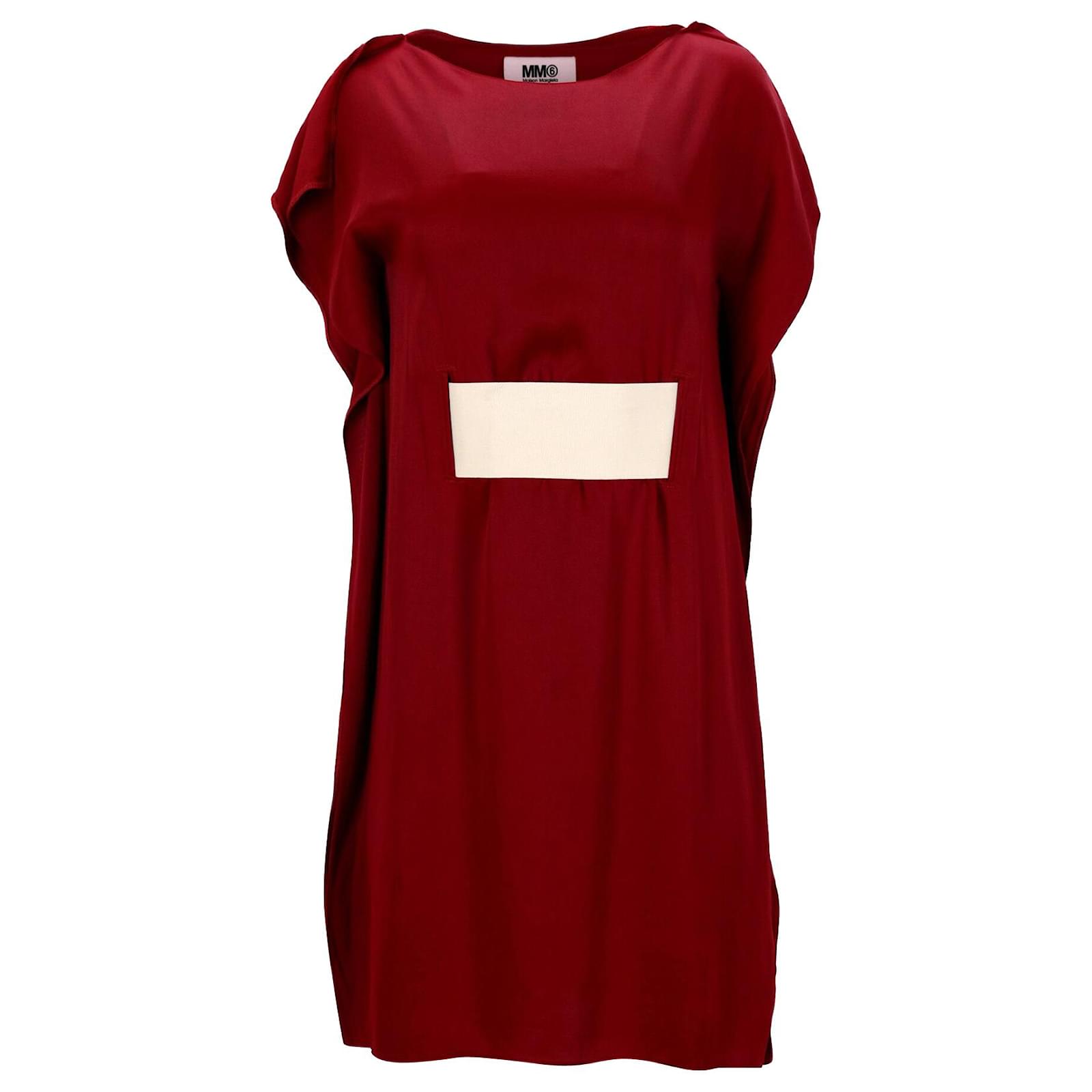 ワンピース MM6 MAISON MARGIELA COTTON MINI DRESS MM6 Maison Margiela Cotton Poplin Mini Dress | Neutrals