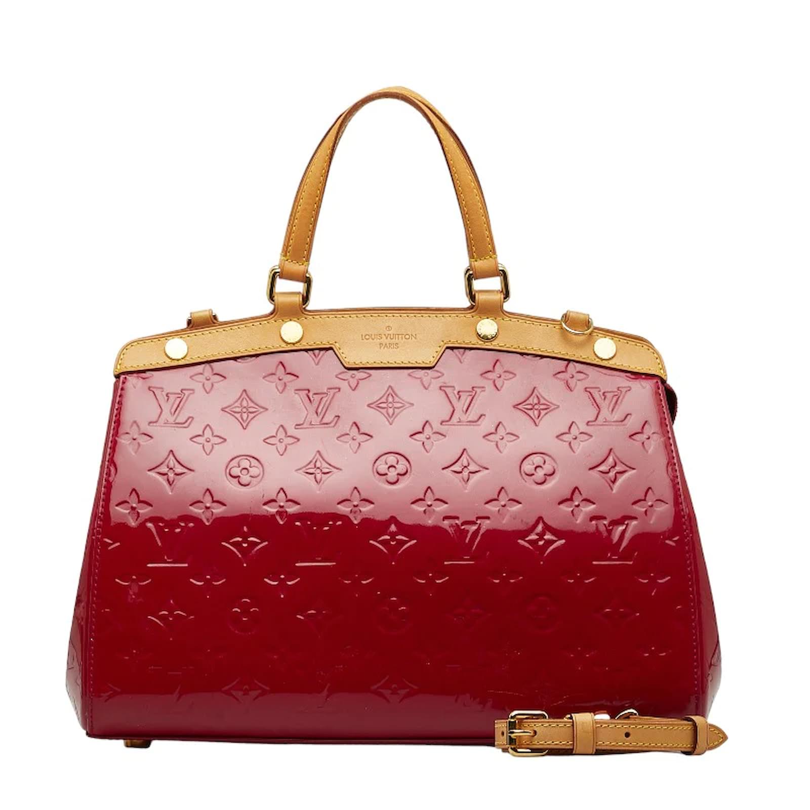 Louis Vuitton Monogram Vernis Brea MM M91798 Red Leather Patent leather  ref.1056430 - Joli Closet