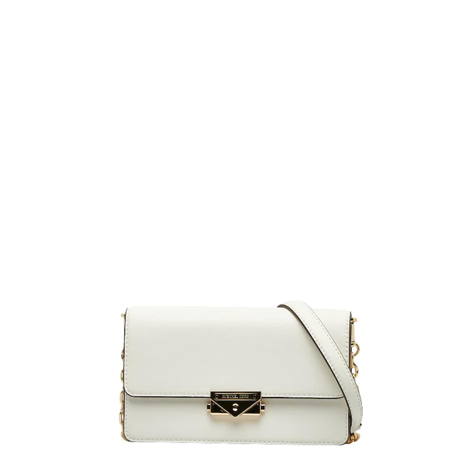 Michael kors white clutch sale bag