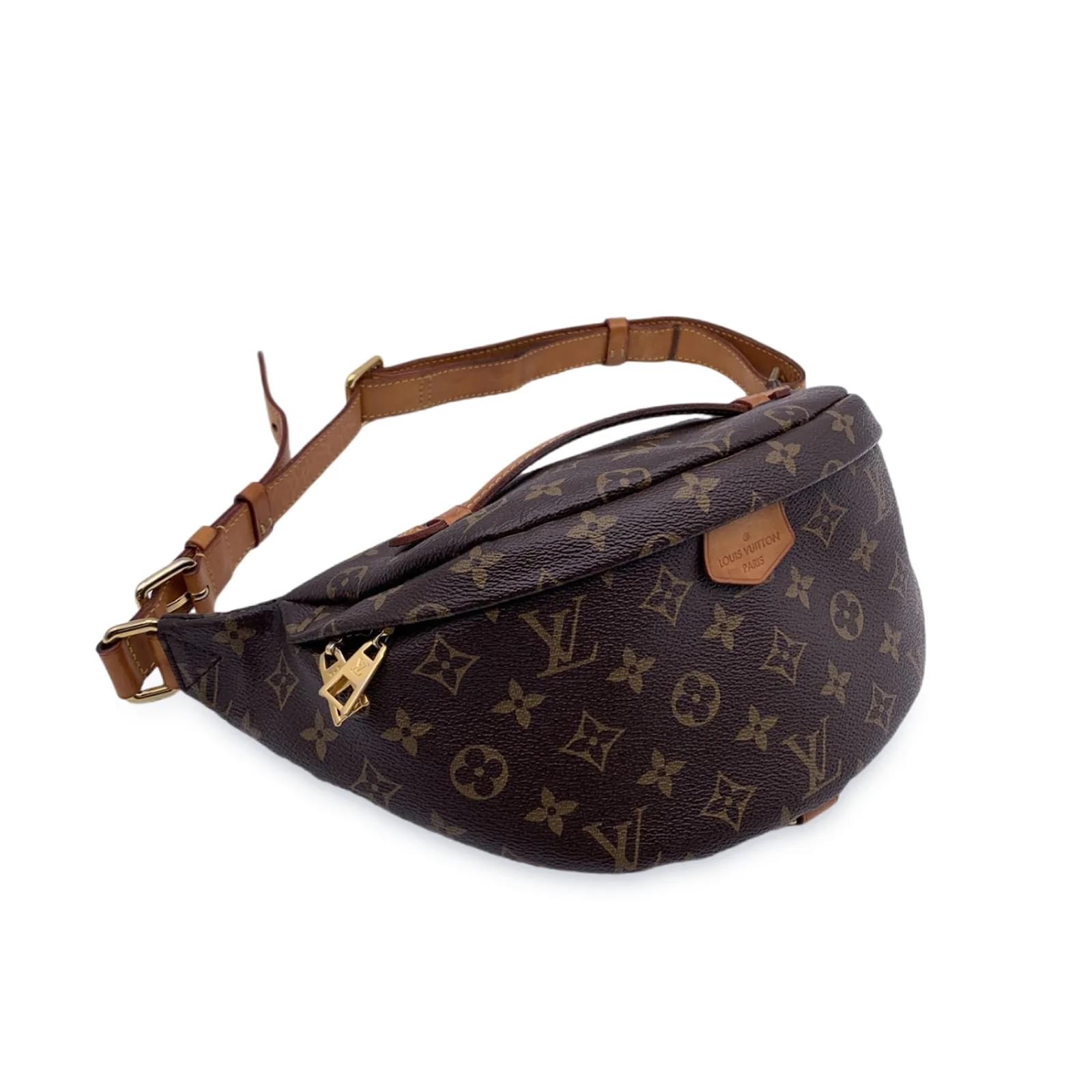 Bum bag / sac ceinture leather clutch bag Louis Vuitton Brown in