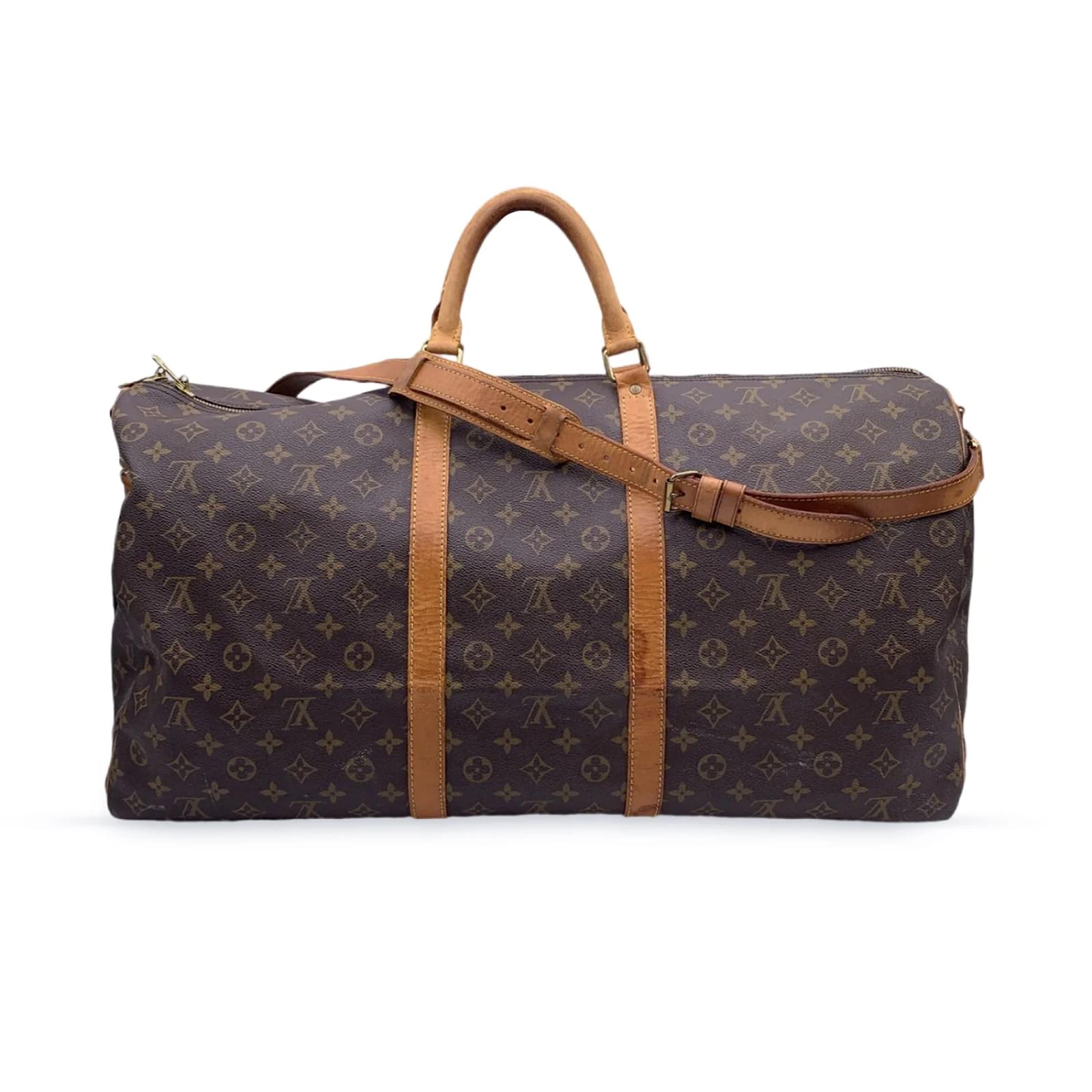 Travel Bag Louis Vuitton Monogram Keepall Bandouliere 60 Travel Bag M41412