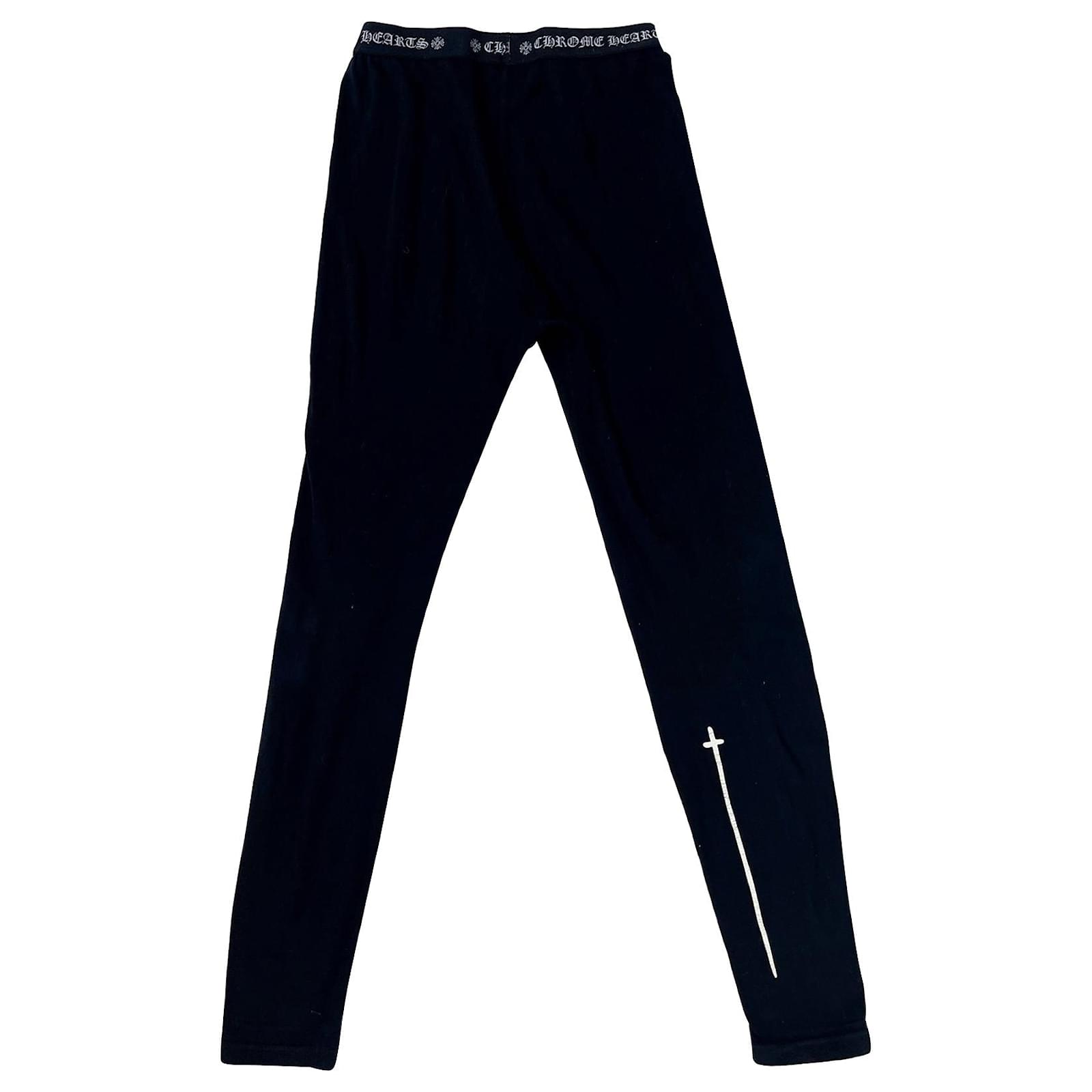 Leggings Chrome Hearts Black size M International in