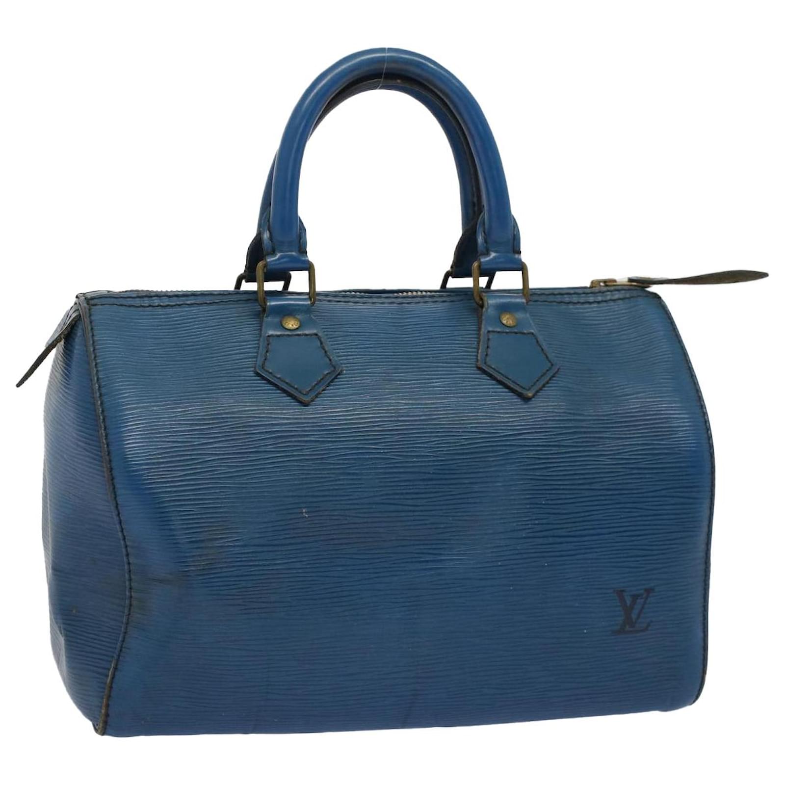 Louis Vuitton Toledo Blue Epi Speedy 35