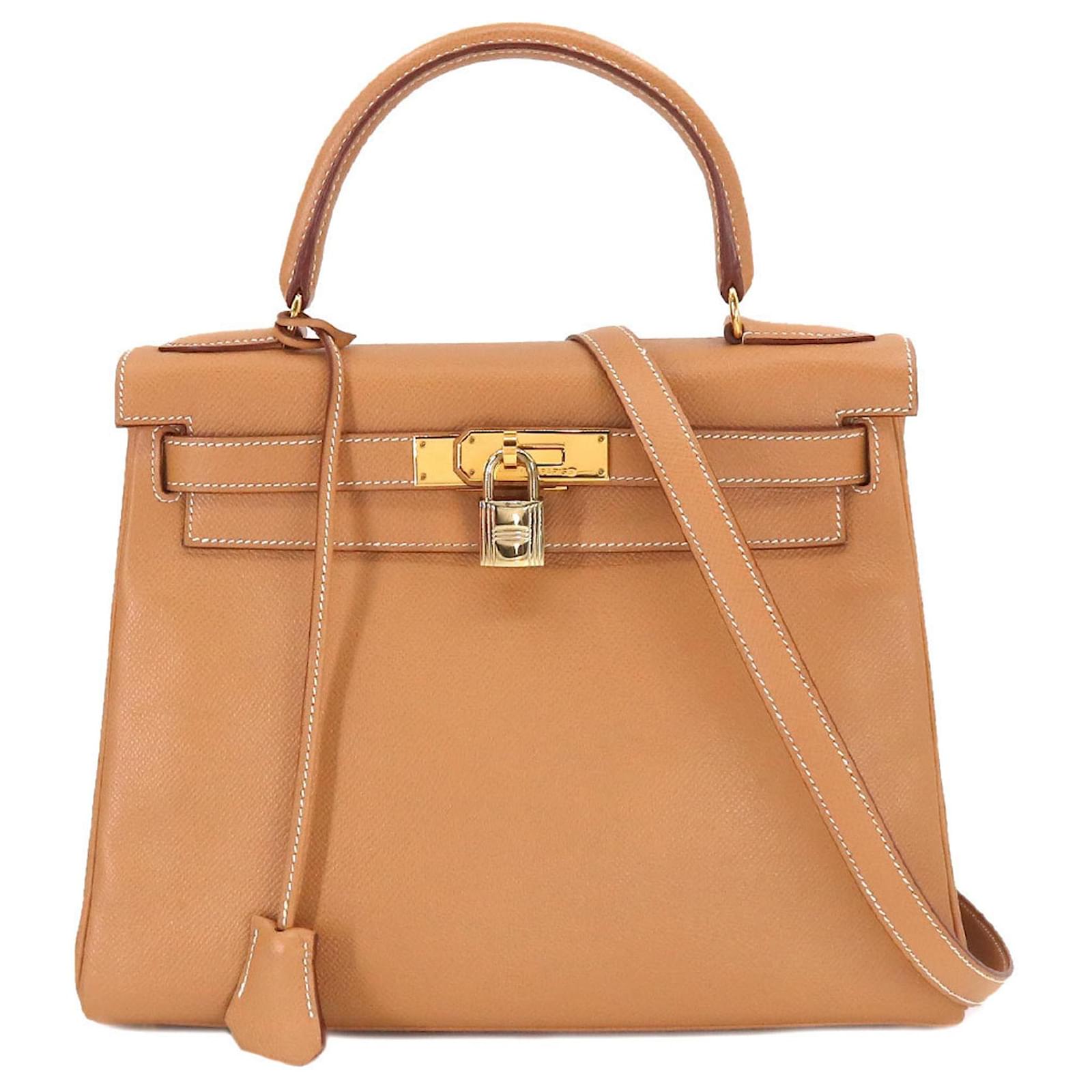 Hermès hermes kelly 28 Beige Leather ref.1058135 - Joli Closet