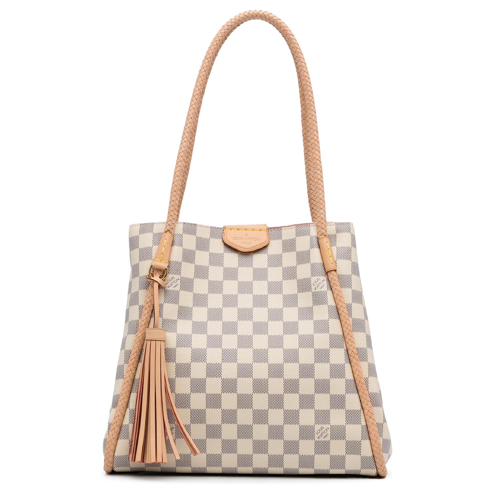 Louis Vuitton Propriano Damier Azur Tote Shoulder Bag White