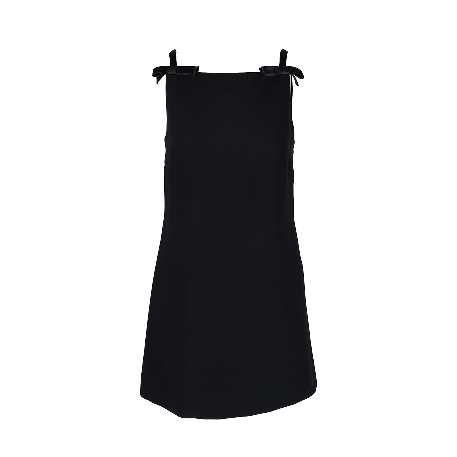 miu miu bow mini dress NET-A-PORTER UK Miu Miu Bow-embellished cutout wool and silk-blend cady mini dress 1435.00