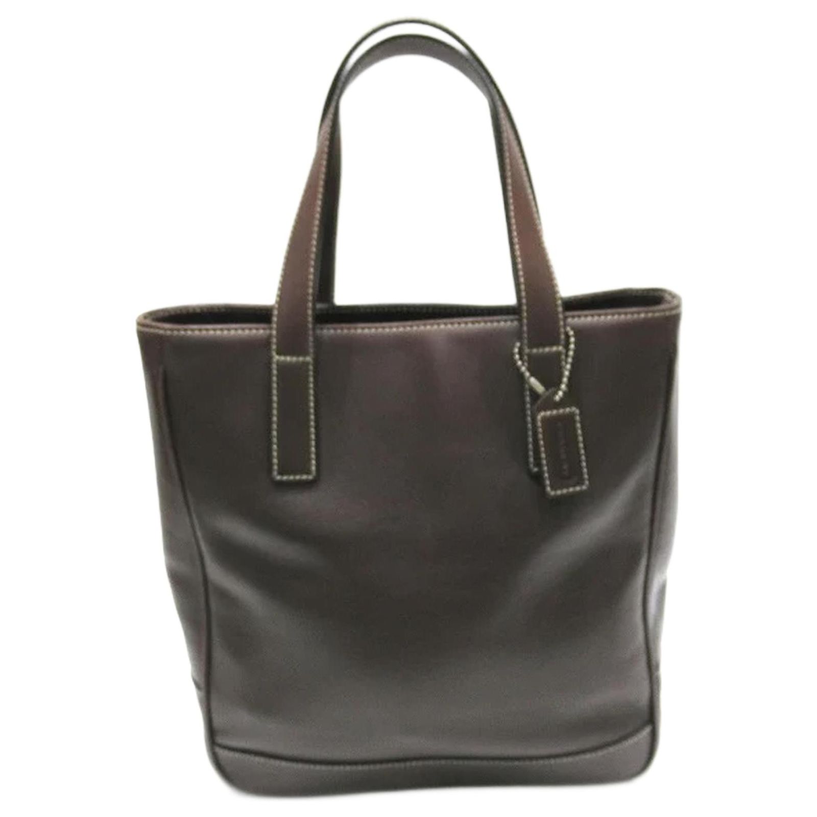 Coach Leather Tote Bag 7787 Brown Pony-style calfskin ref 