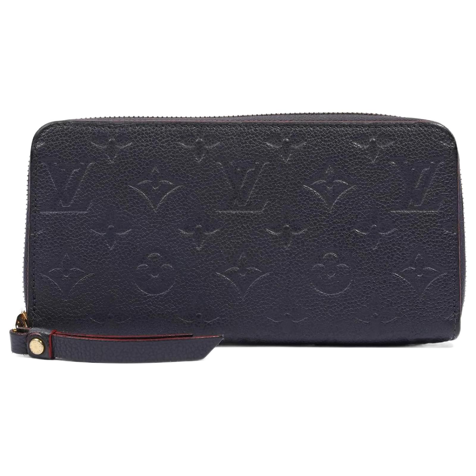 navy blue and red louis vuittons wallet