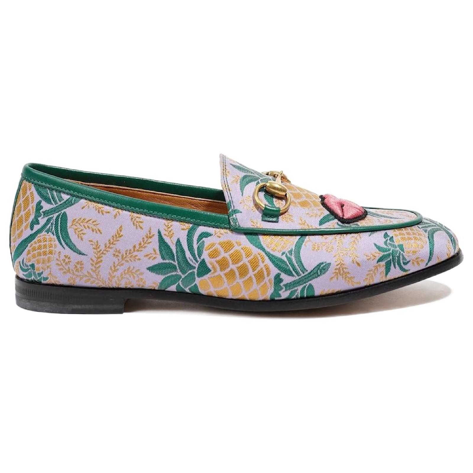 Gucci Womens Princeton Horsebit Loafer EU 34 Uk Green Leather