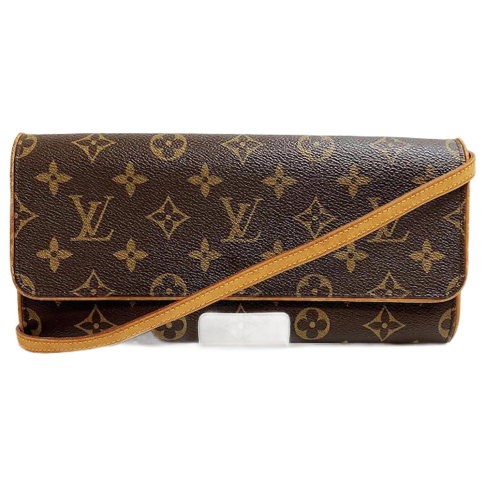 Louis Vuitton M51852 Pochette Twin GM Monogram Coated Canvas