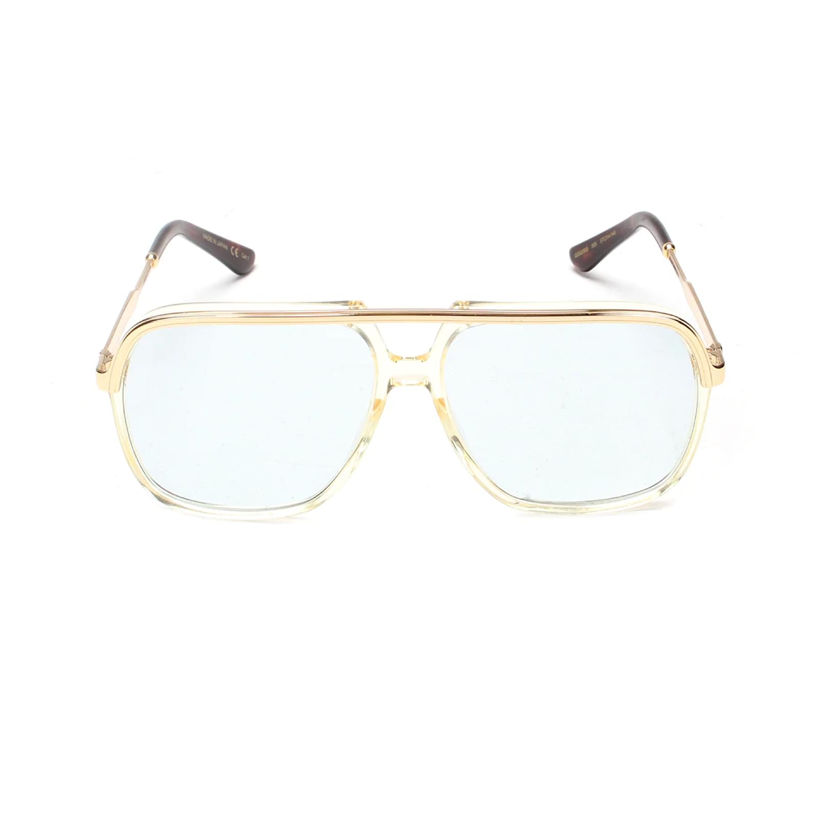 Gucci tinted shop aviator sunglasses