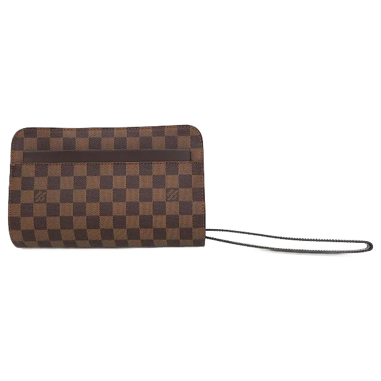 LOUIS VUITTON Damier Ebene Saint Louis Clutch Bag N51993 LV Auth yt497