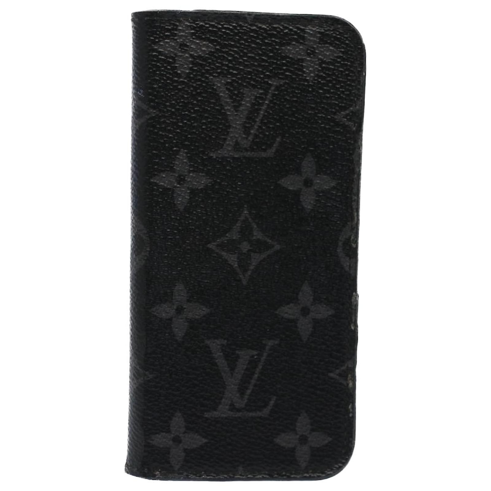 Louis Vuitton Monogram Eclipse Monogram Eclipse Phone Flip Case For IPhone  7 Plus iPhone 7 Plus 8 Plus Folio M62641