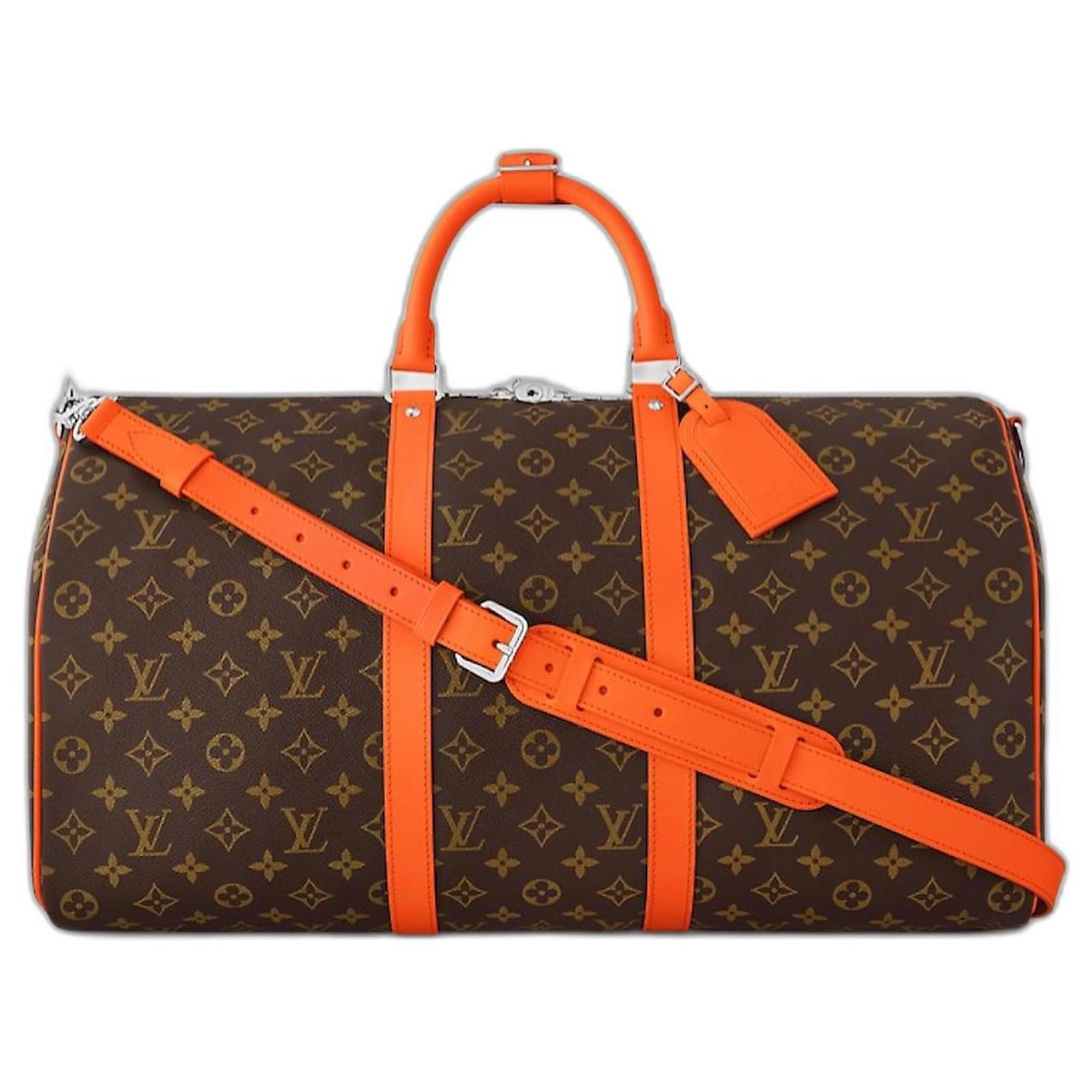 Louis Vuitton LV Keepall 50 with orange Cloth ref.1062282 - Joli Closet