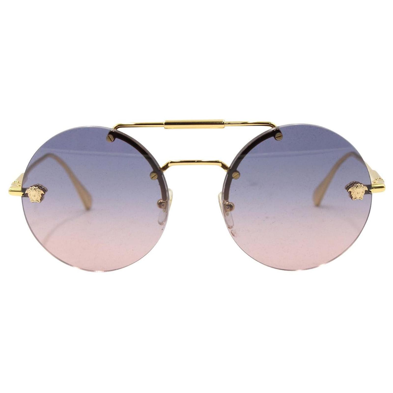 Versace metal clearance frame sunglasses