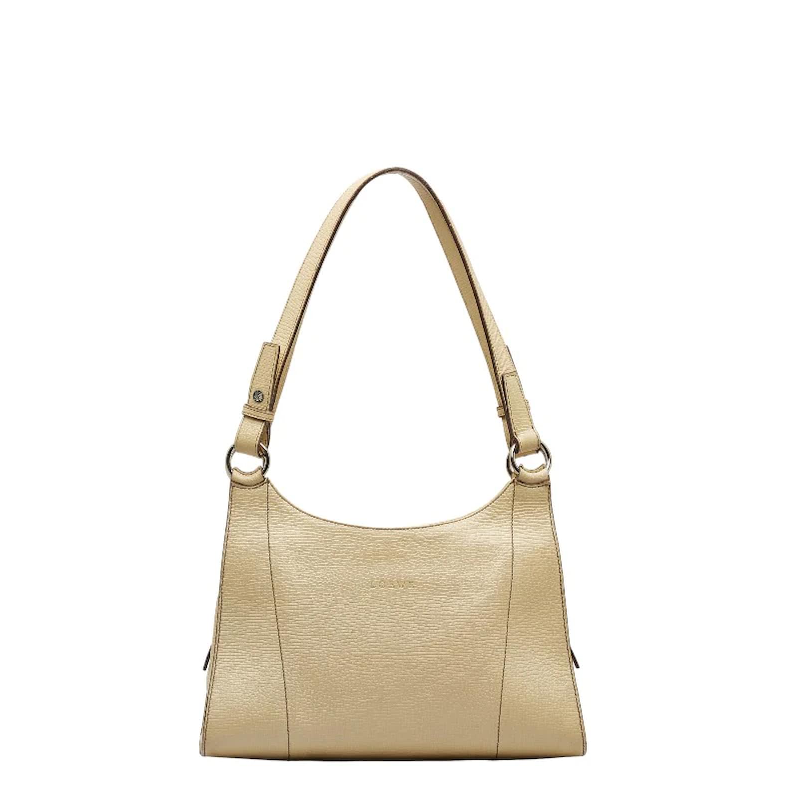 Loewe Leather Shoulder Bag Yellow Pony-style calfskin ref.1064130 ...