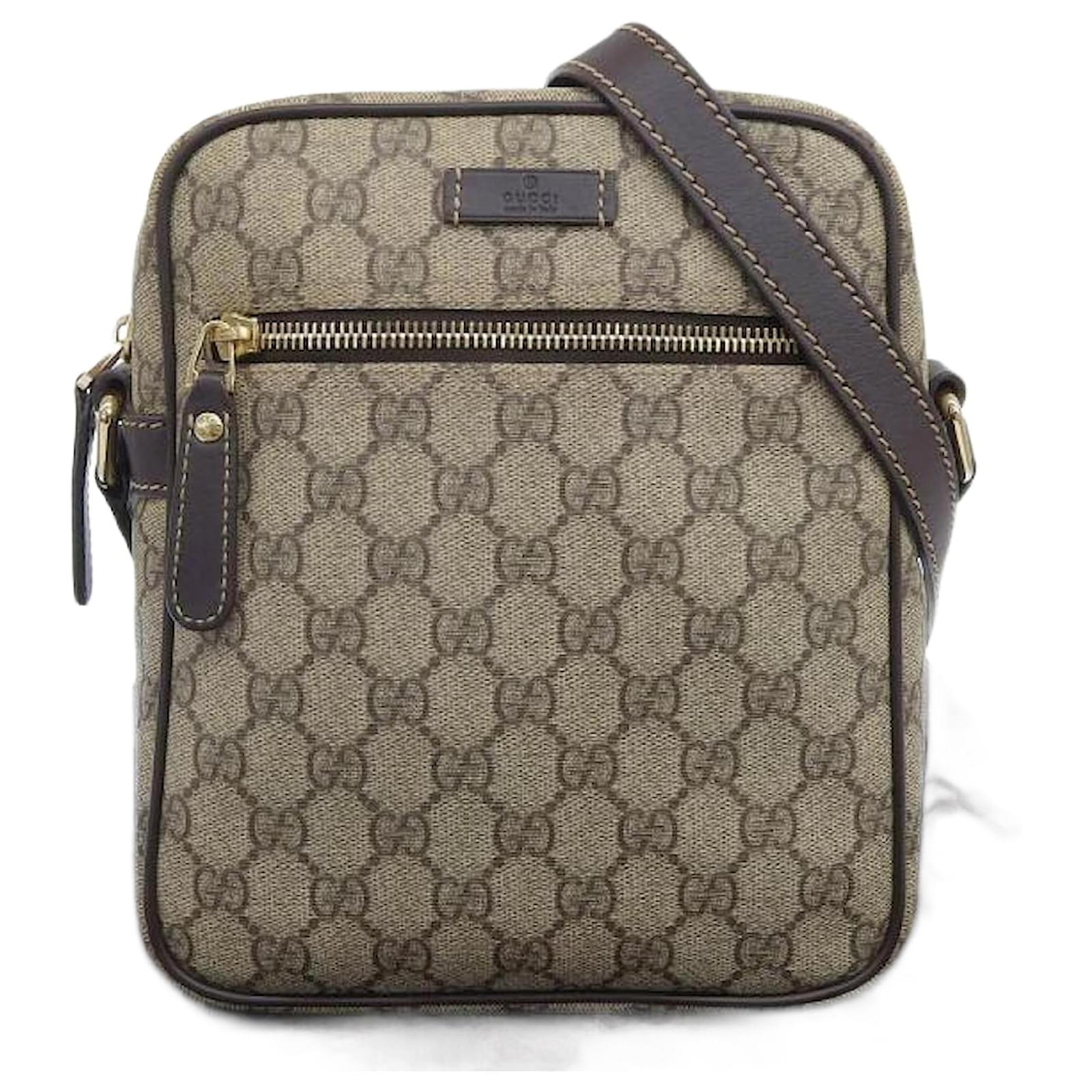 Gucci GG Supreme Crossbody Bag 233268.0 Brown Cloth ref