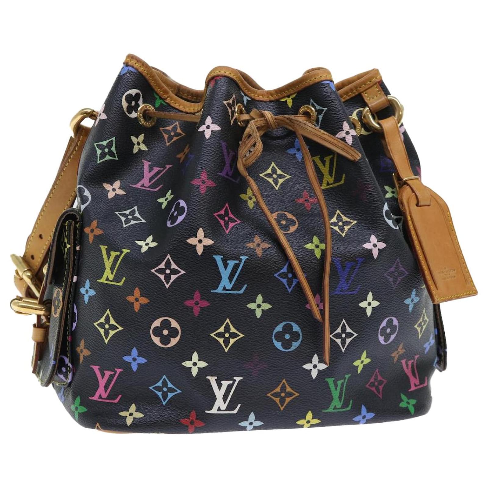 Louis vuitton multicolor online petit noe noir black