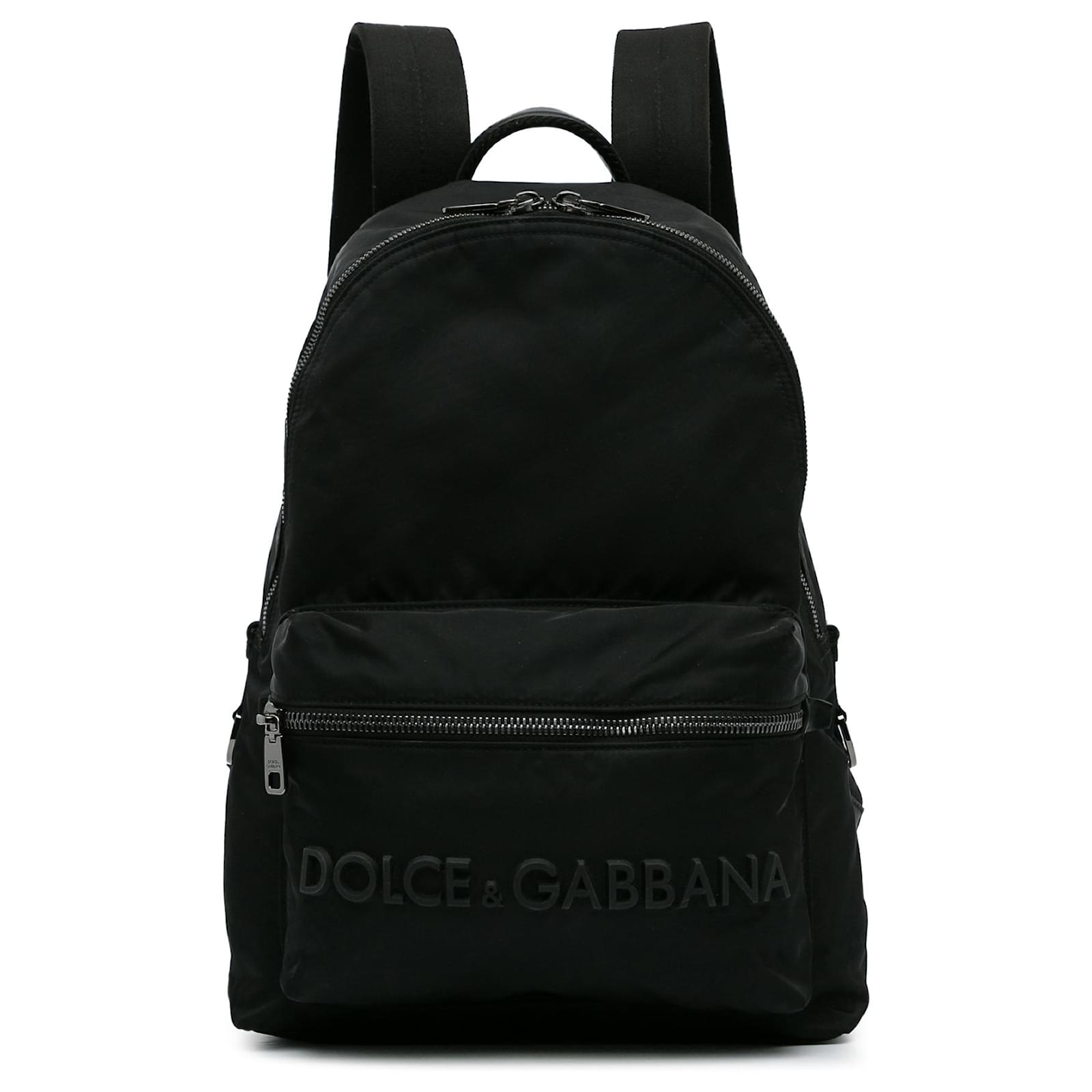 Dolce & Gabbana Black Millenial Stars Nylon Travel Backpack Borse Bag