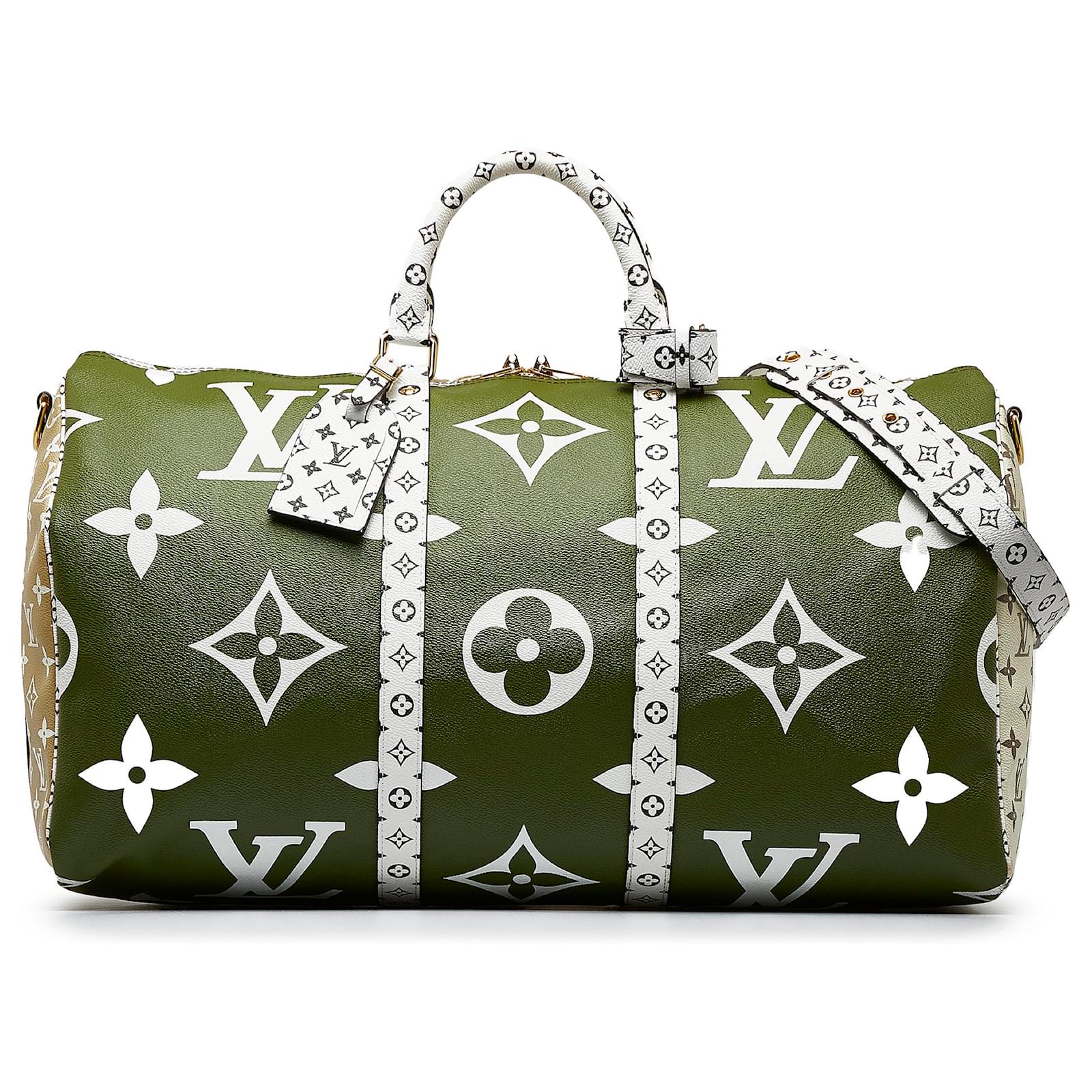 Louis-Vuitton Keepall 50 Bandouliere Camouflage Monogram Bag