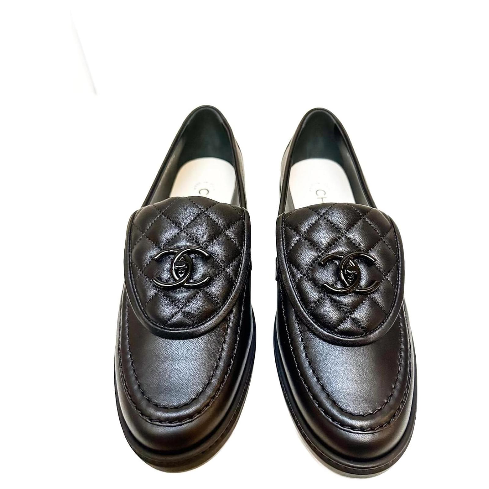 mocassins mocassino chanel nero