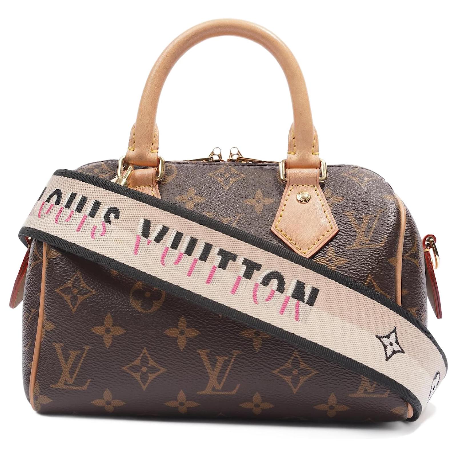 Louis Vuitton Speedy Bandouliere Monogram 40 Brown in Coated