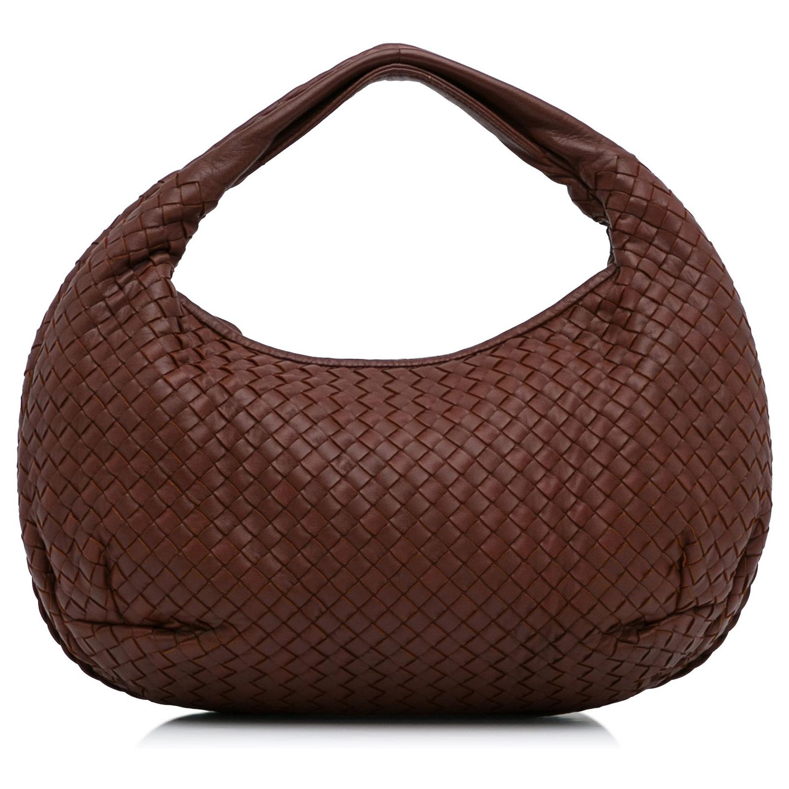 Sac Hobo En Cuir Tissé Brighton Ryder - Marron, Occasion En Bon état Stylé