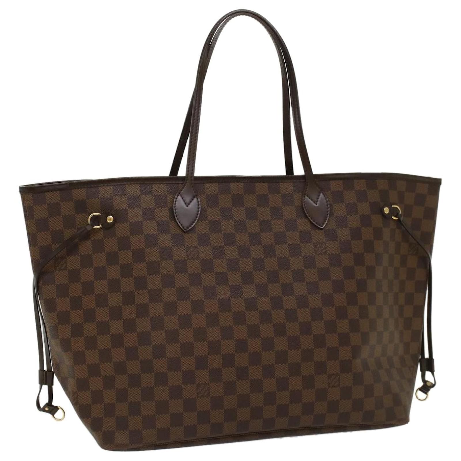 Louis Vuitton Neverfull Wristlet Damier Ebene Pouch