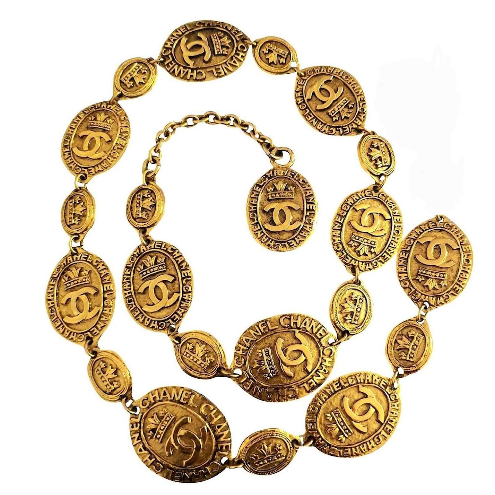 Belt/ vintage chanel collector necklace Golden Gold-plated ref.1069150 -  Joli Closet