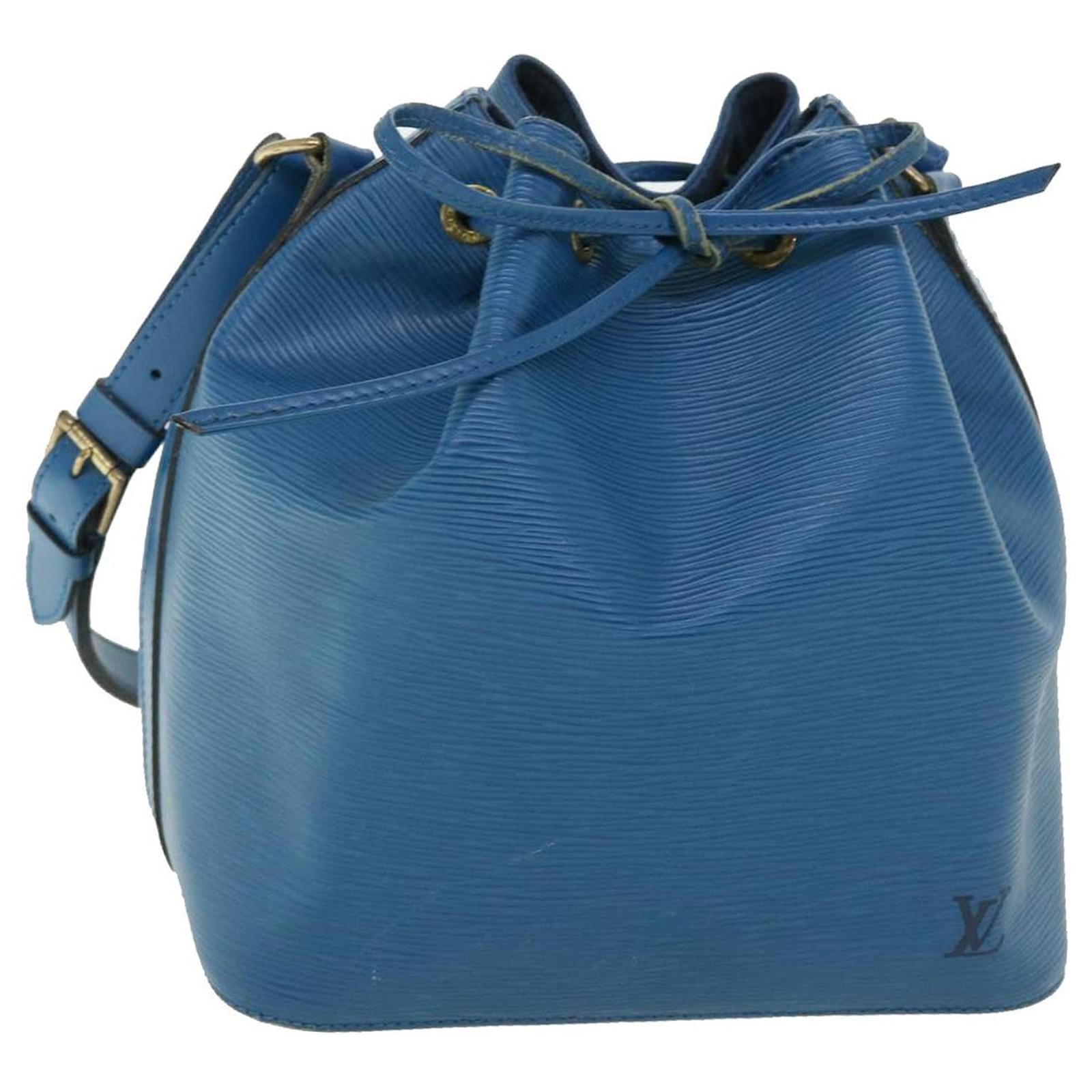 LOUIS VUITTON Epi Petit Noe Shoulder Bag Blue M44105 LV Auth ai182