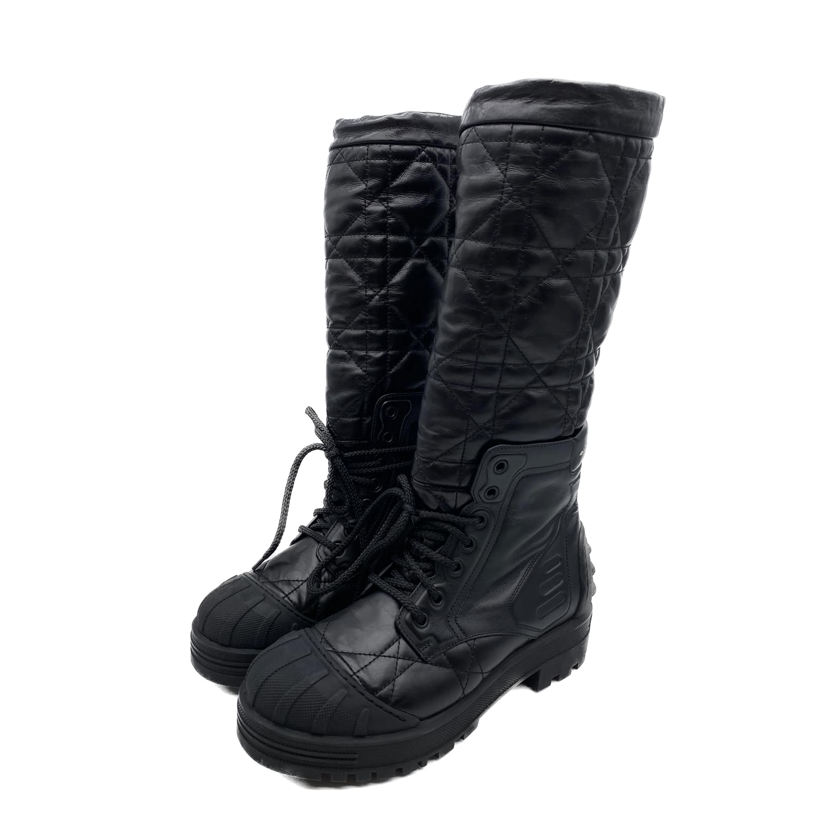 Bottes Dior 38 Cuir Noir Joli Closet