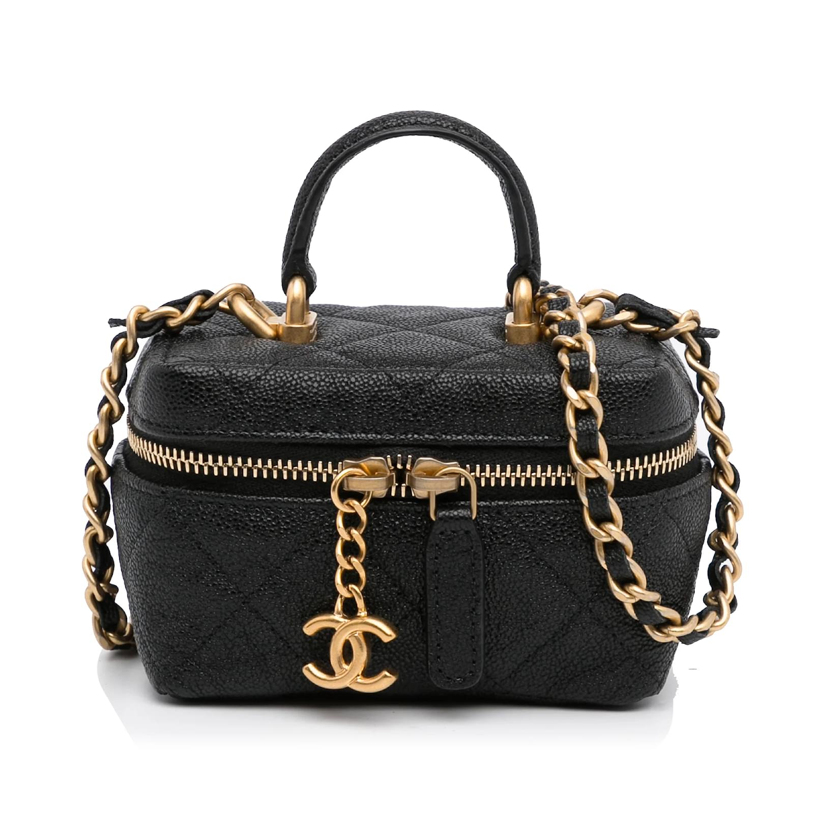 Vanity CHANEL Handbags Leather Black ref.1069979 - Joli Closet