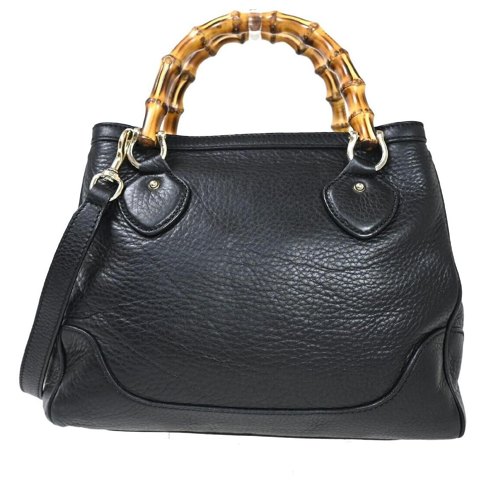 Gucci Bamboo Black Leather ref.1070677 - Joli Closet