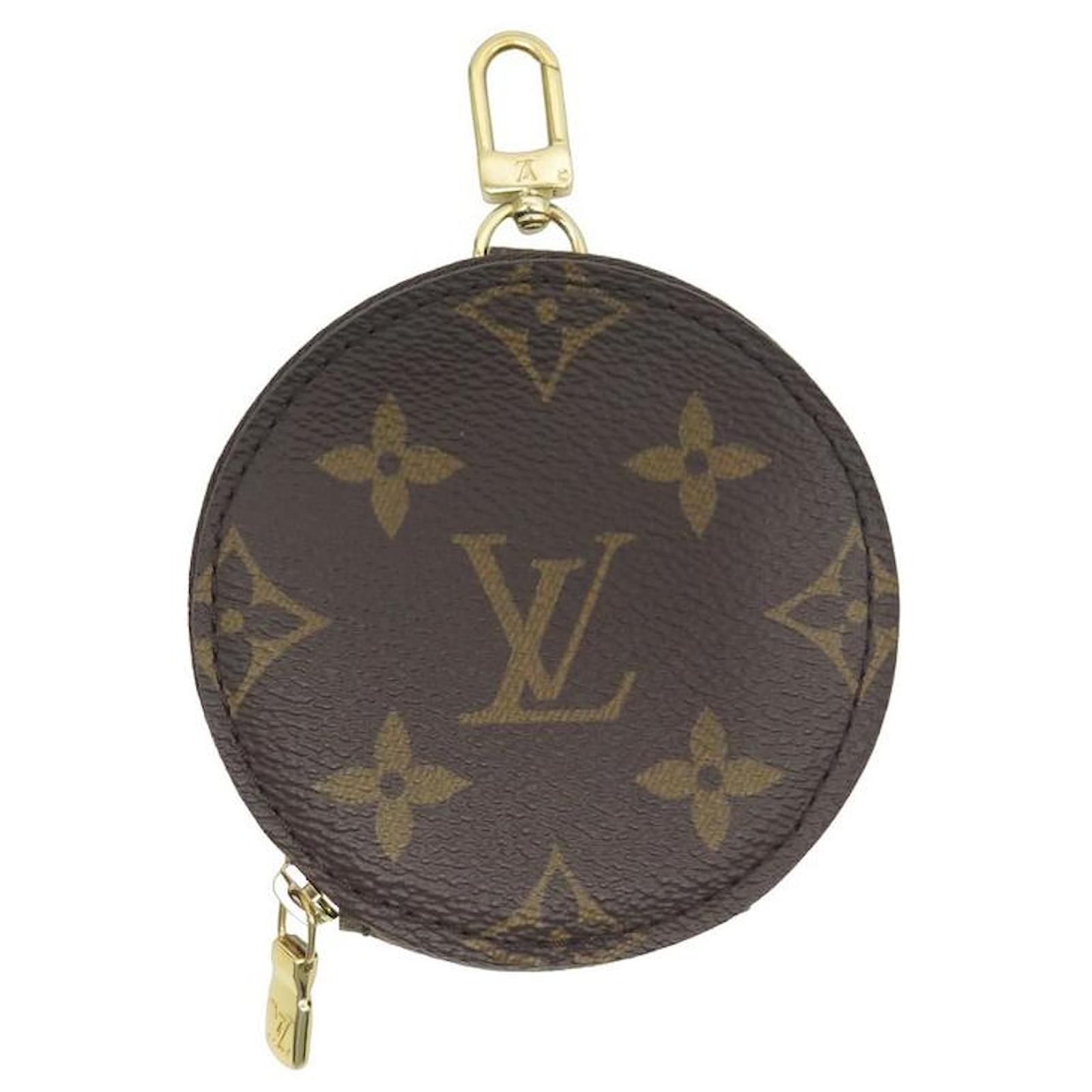 NEW AUTHENTIC Louis Vuitton Damier Ebene Pouch Pochette Keychain Coin Purse  | eBay