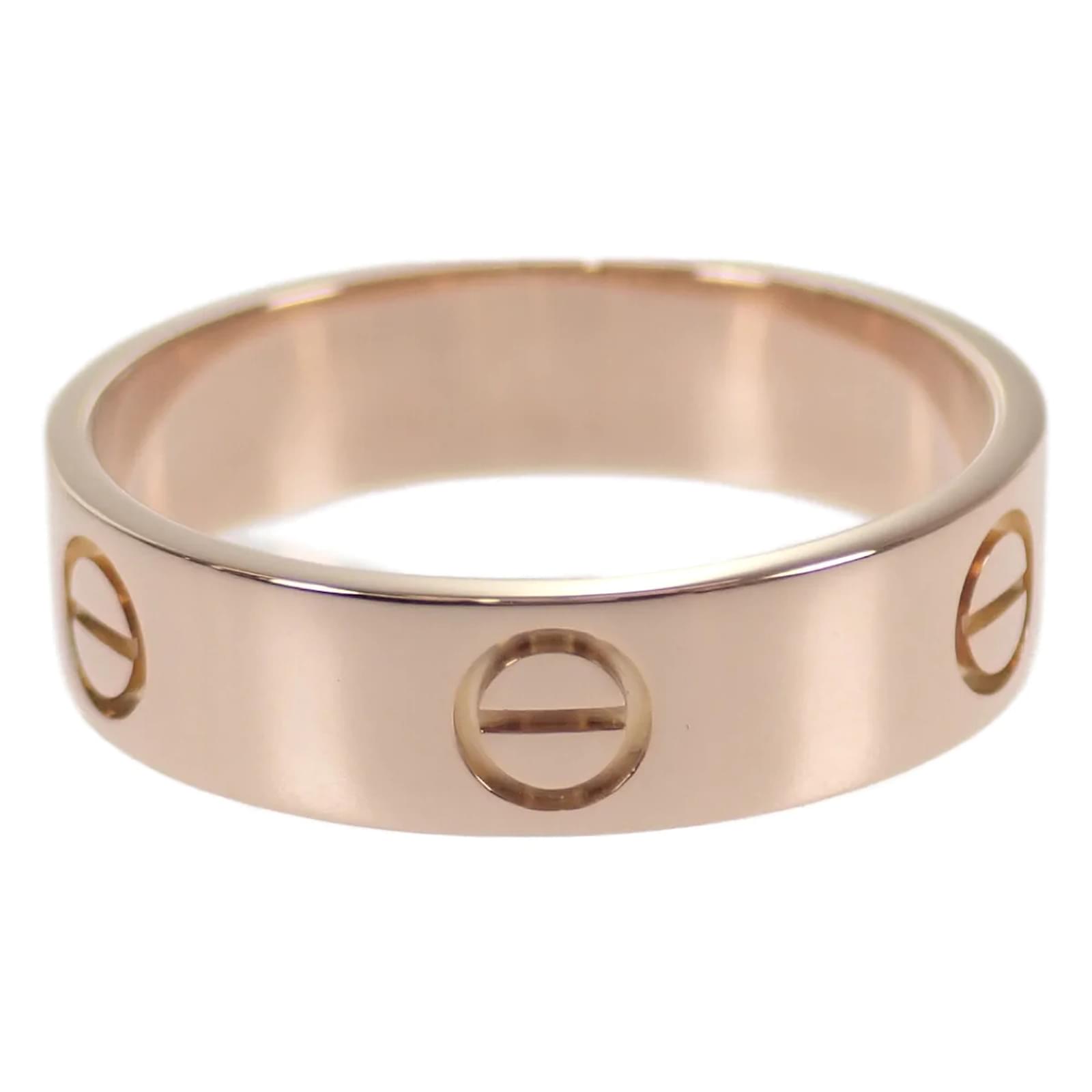 Cartier 18k Love Ring B4084800 Metal Pink gold ref.1071819 Joli