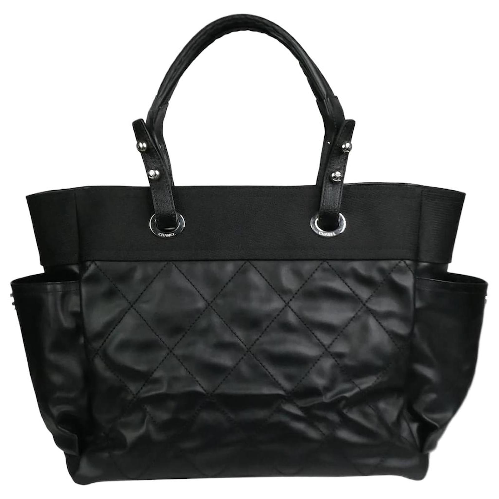 Chanel Black 2012-2013 Biarritz leather tote bag ref.1071893