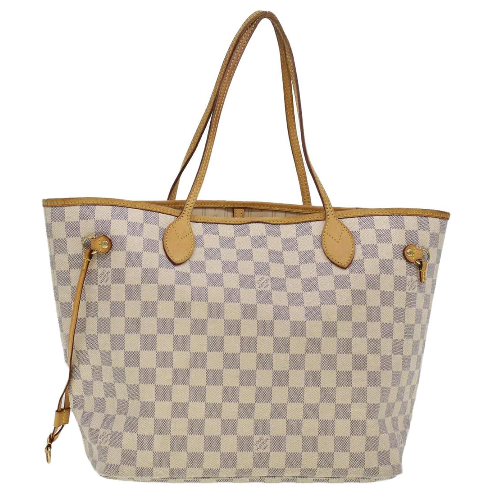 LOUIS VUITTON Damier Azur Neverfull MM Tote Bag N41605 LV Auth am4555 ...