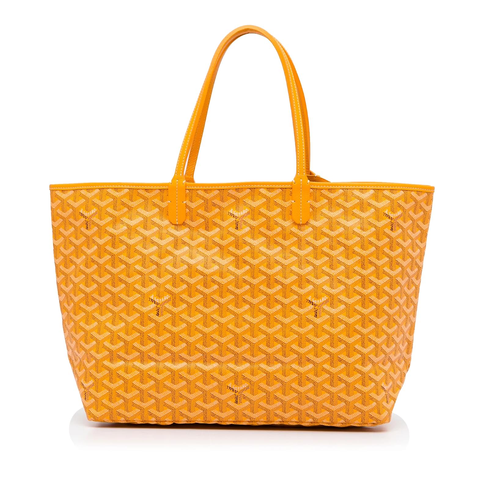 Saint Louis GOYARD Sacs main Tissu Toile Jaune ref.1074961