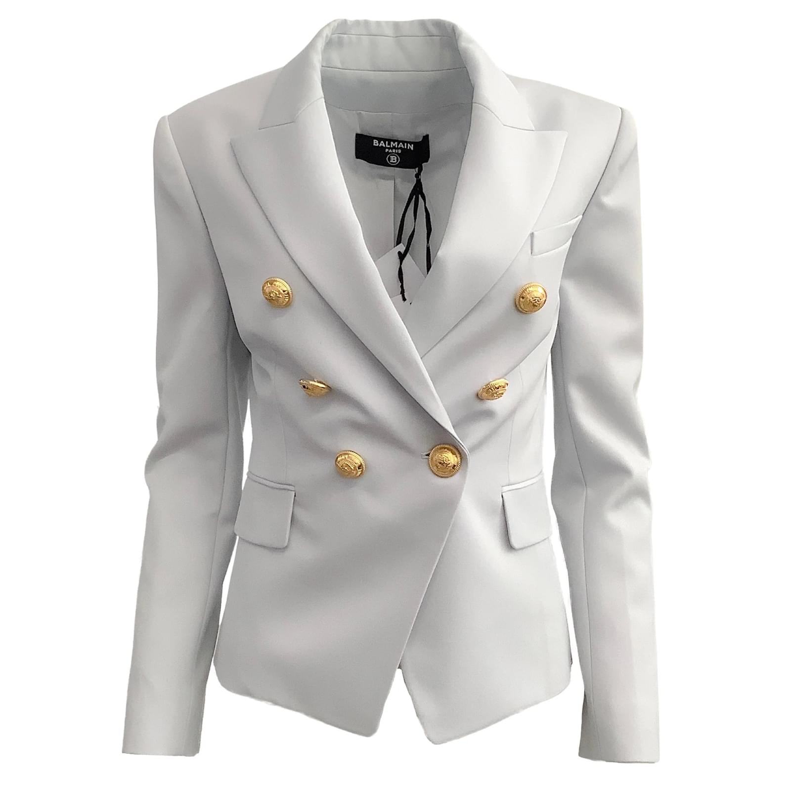 Balmain hot sale grey blazer