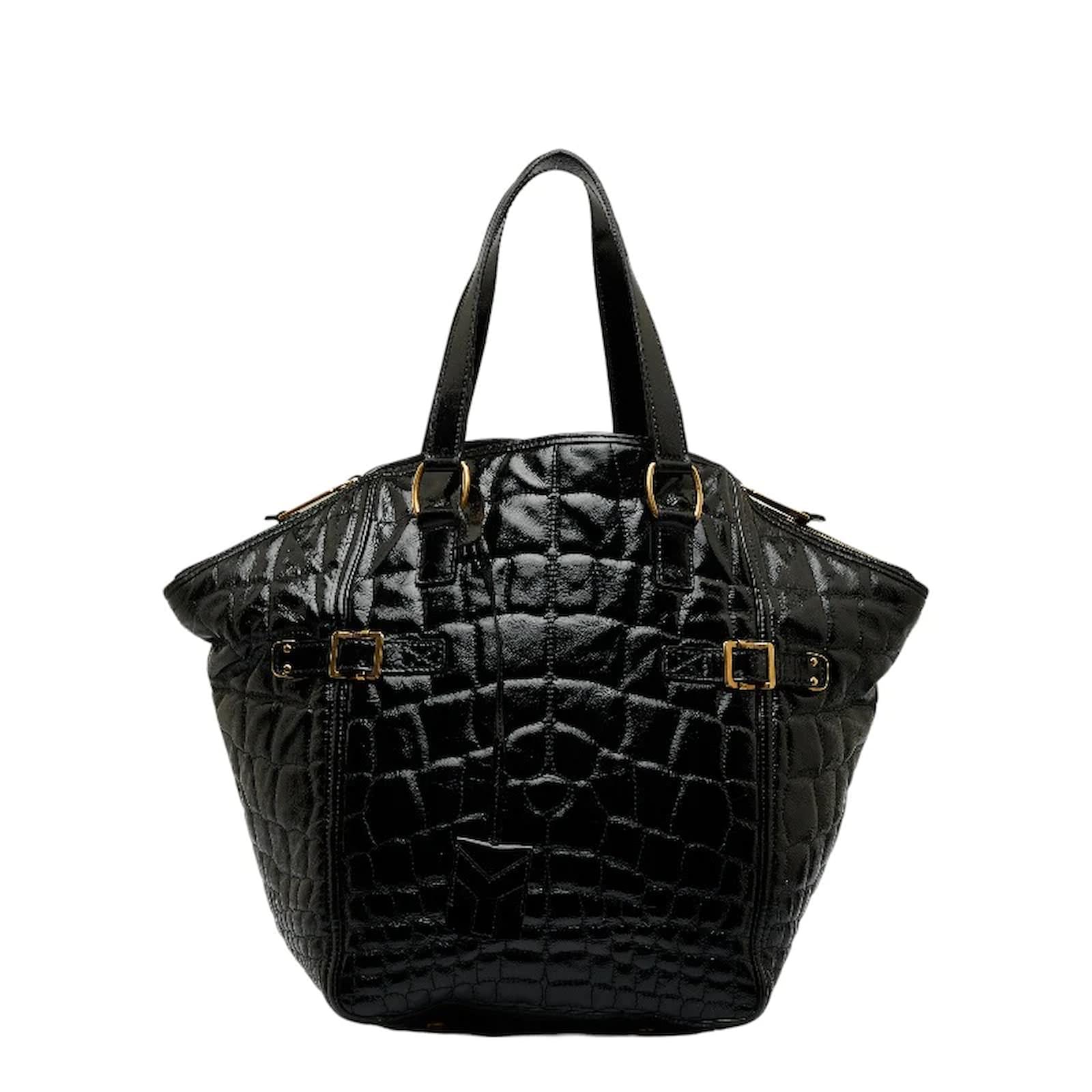 Yves Saint Laurent Embossed Leather Downtown Tote Bag 172460