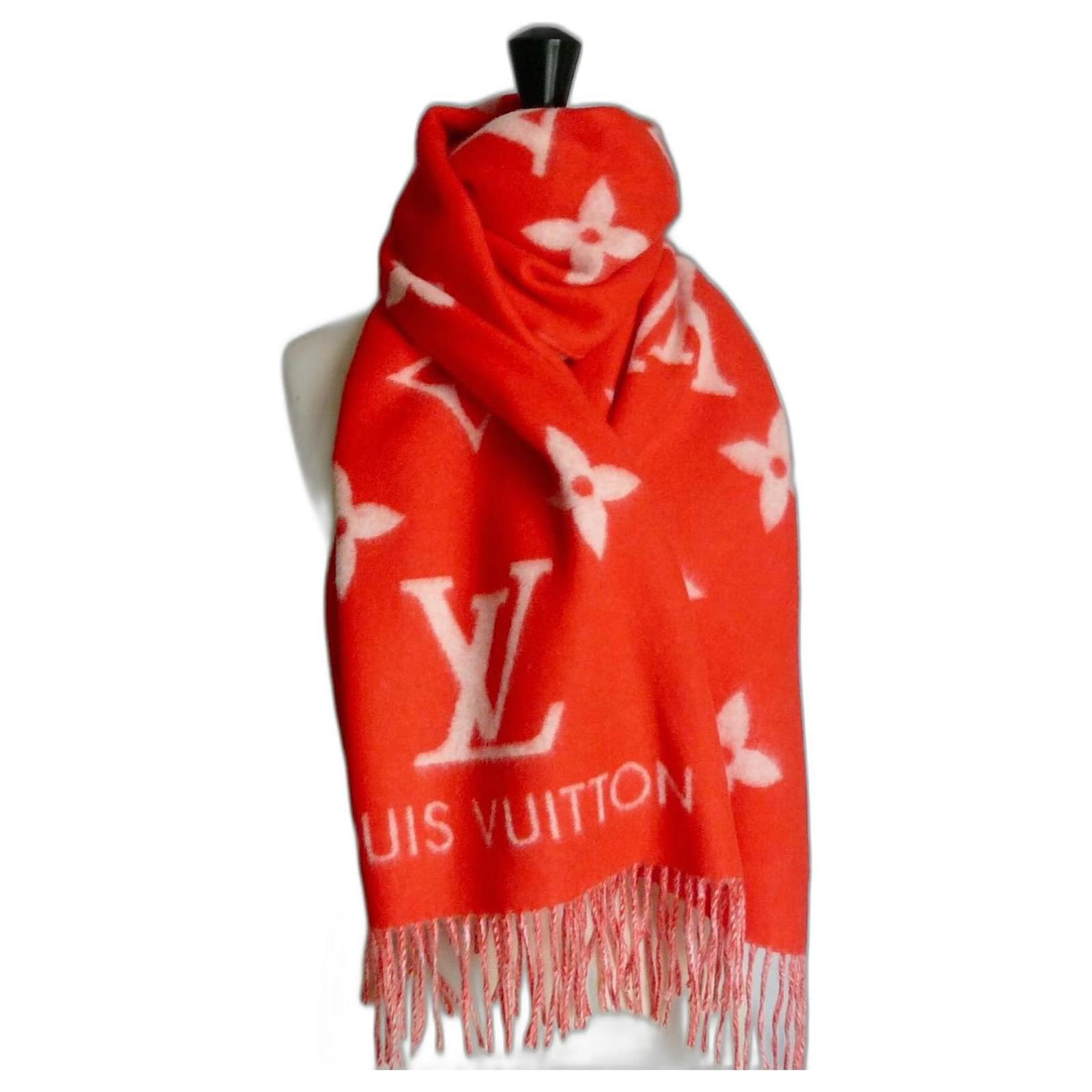 cashmere scarf red supreme x louis vuitton scarf price