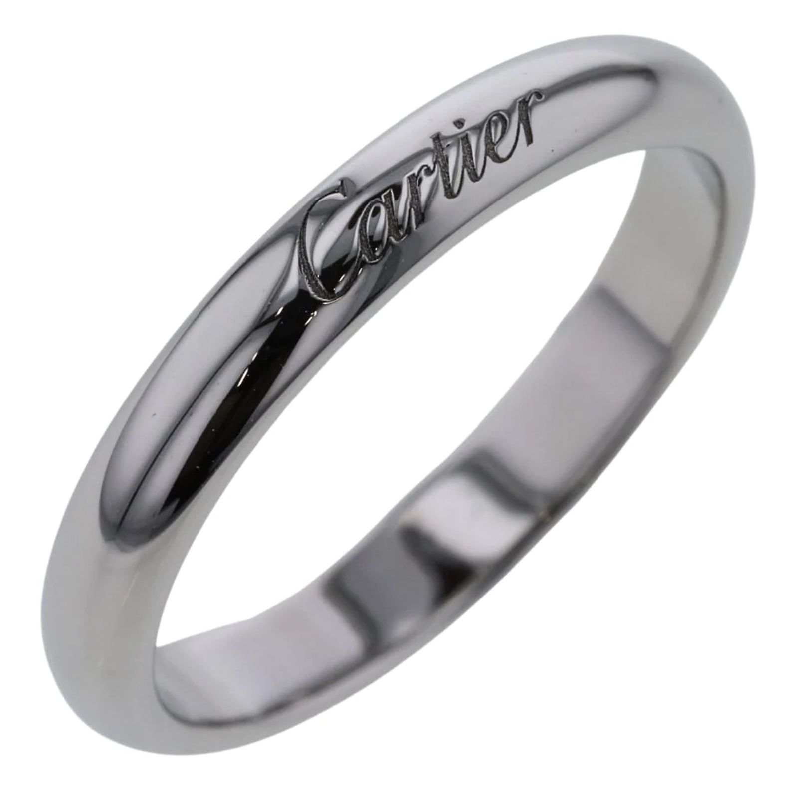 C De Cartier Wedding Band B4232400 Silvery Metal Platinum ref.1077013 C De Cartier Wedding Band B4232400 Silvery Metal Platinum ref.1077013
