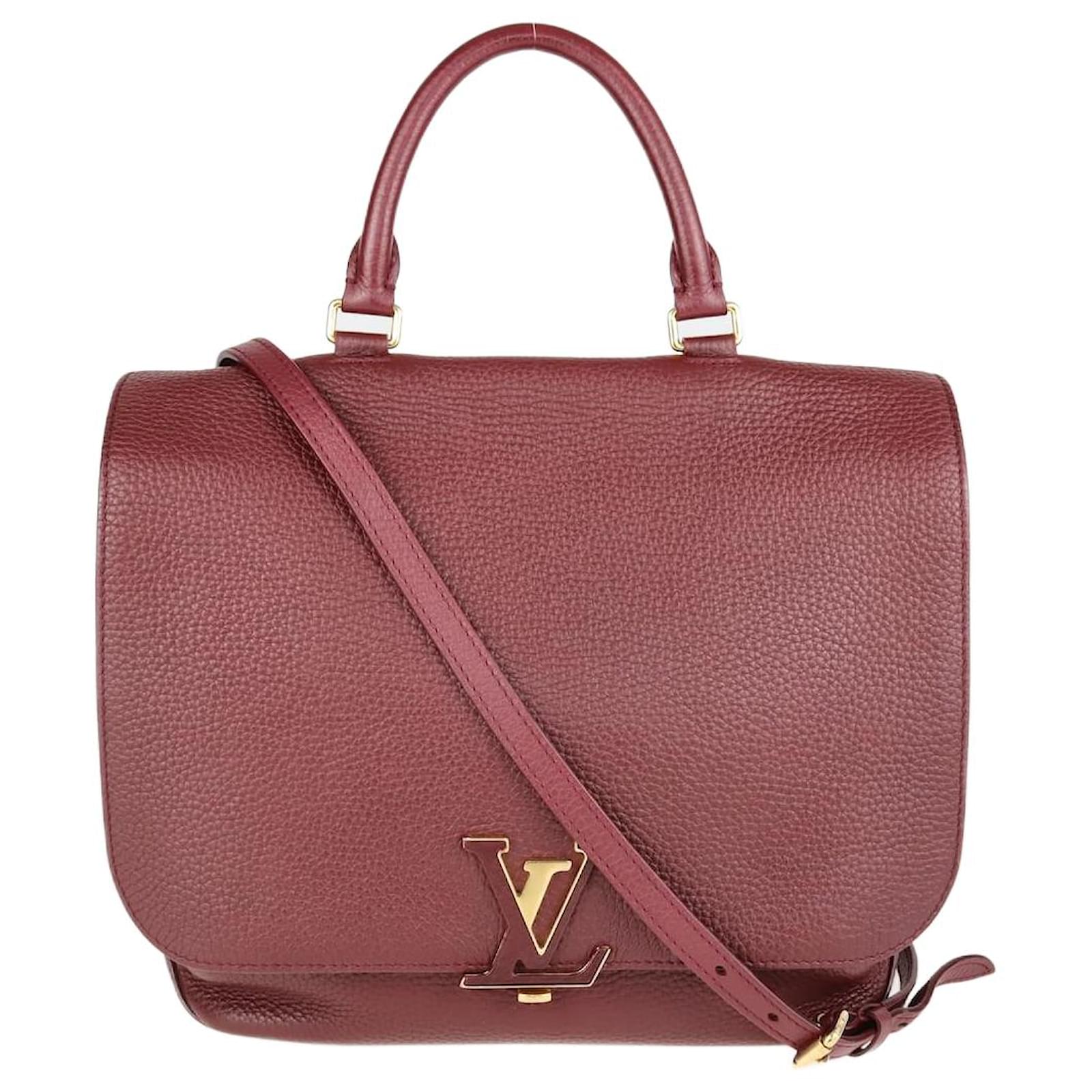 Louis Vuitton Burgundy Taurillon Volta Bag Dark red Leather ref.1077597 ...